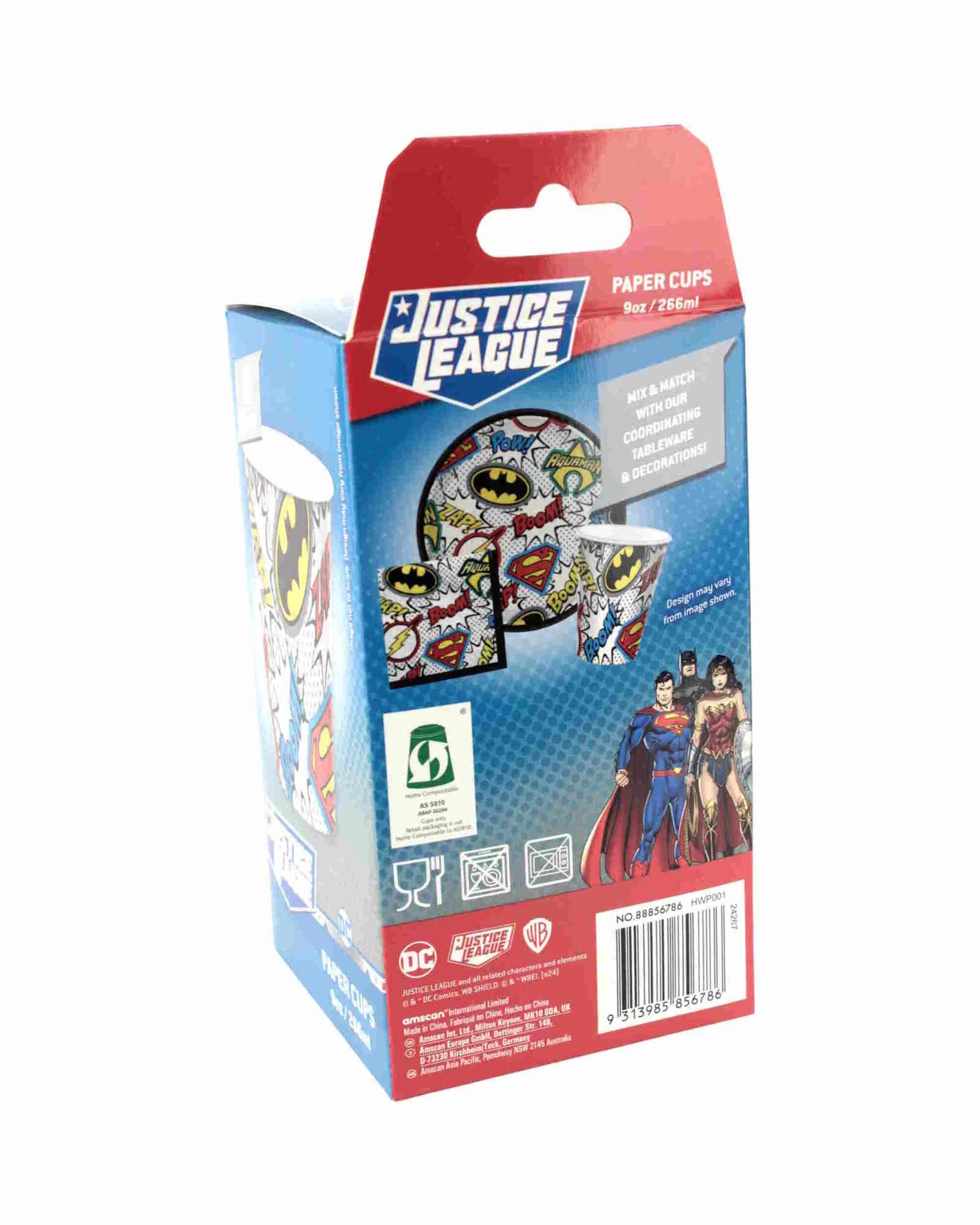 3 Justice League Justice League Heroes Unite Paper Cups Pack of 8, 3 of 3