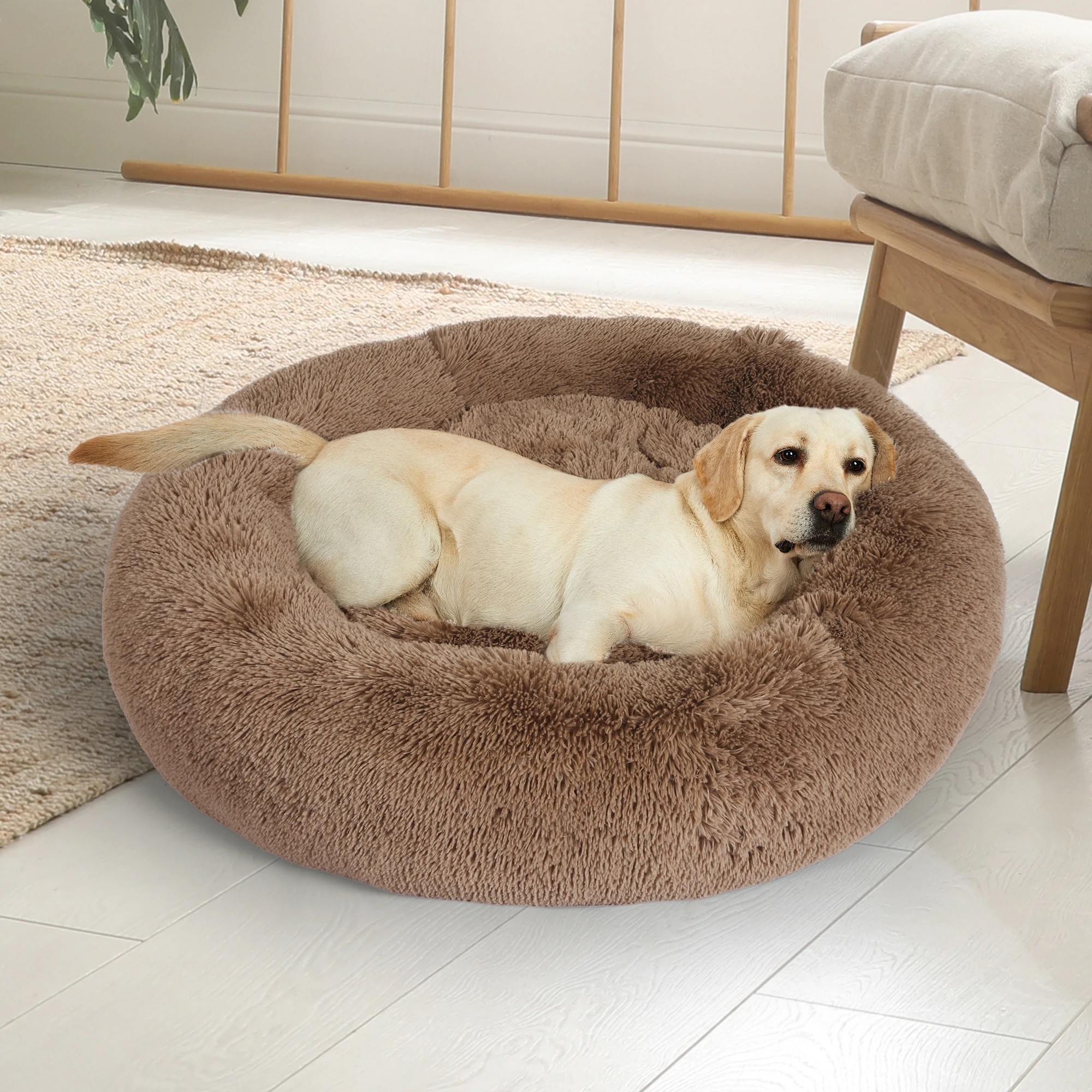7 Pawz Round Pet Bed Xxxl - Brown, 7 of 7