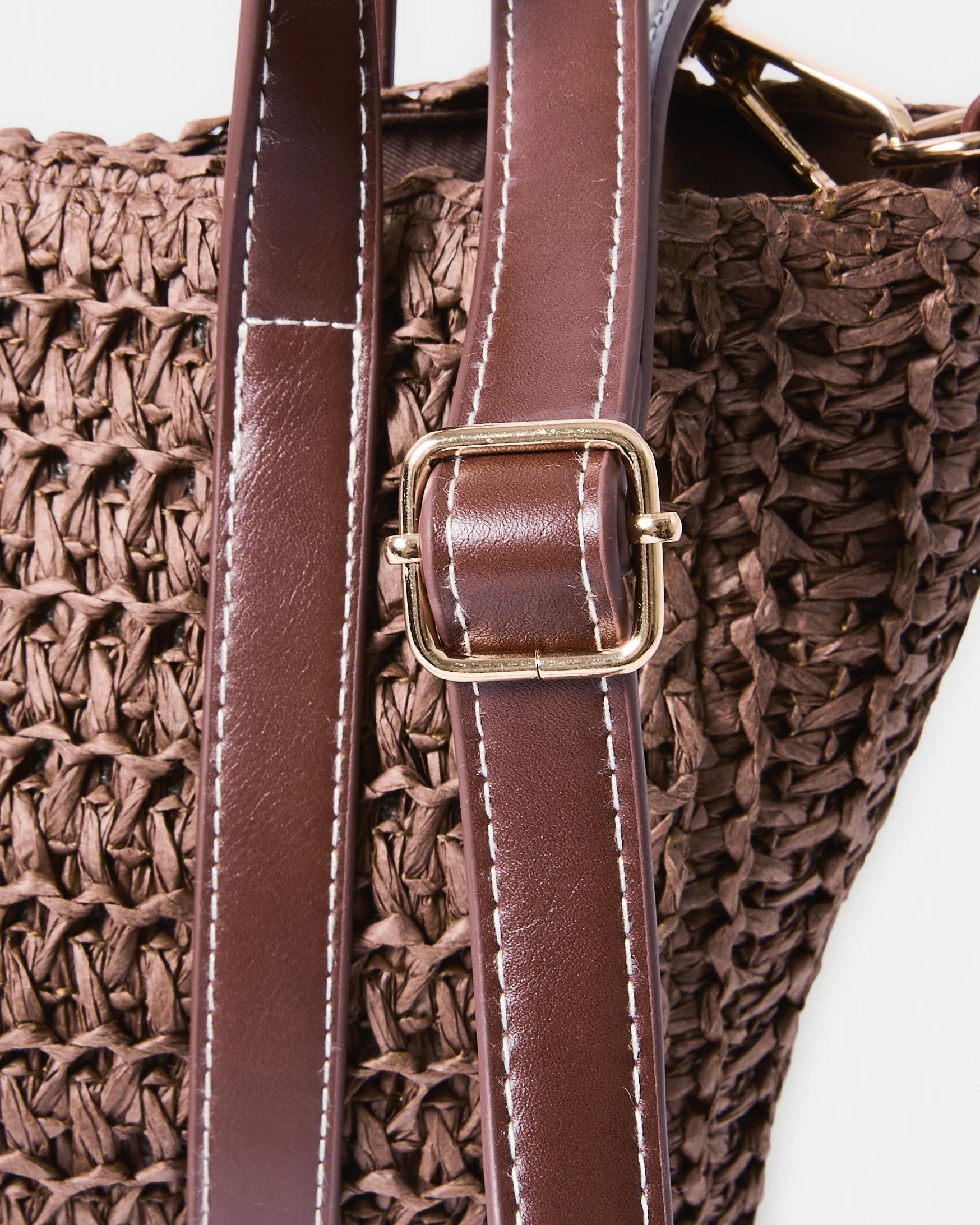 4 Mini Tote Bag Chocolate, 4 of 8