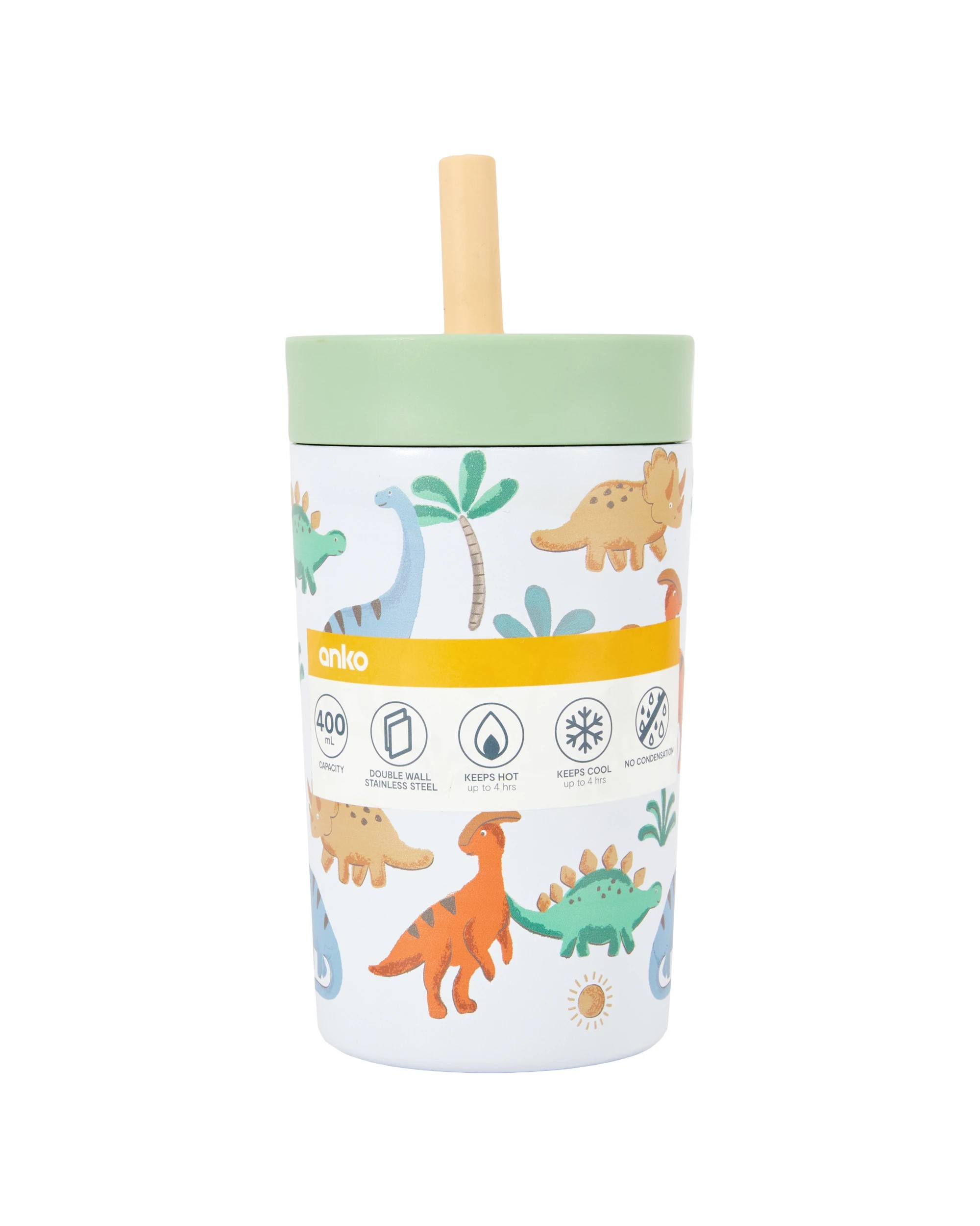 6 400ml Dino Stainless Steel Sipper, 6 of 6