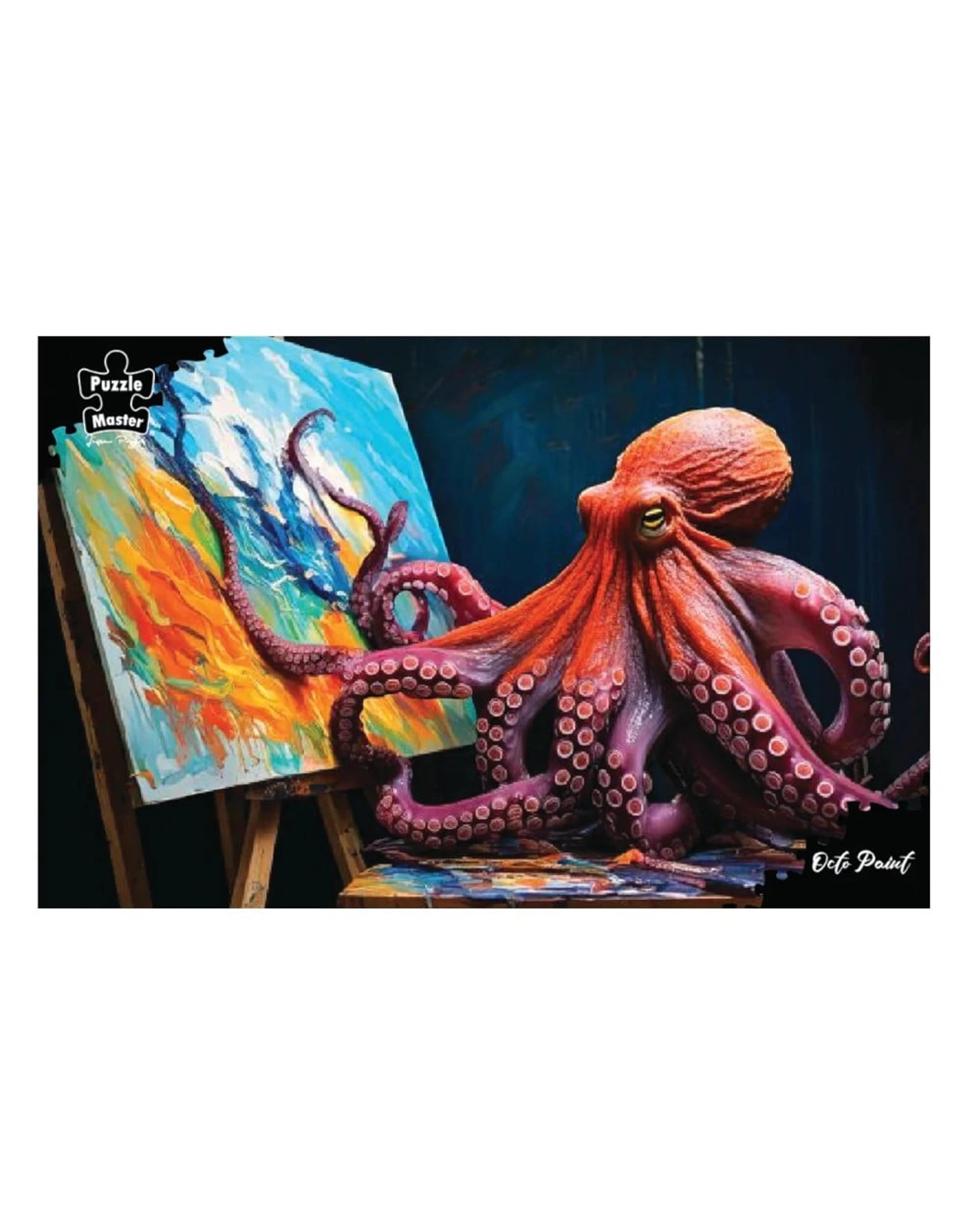 2 Puzzle Master Octo Paint 1000 Piece Jigsaw Puzzle, 2 of 2
