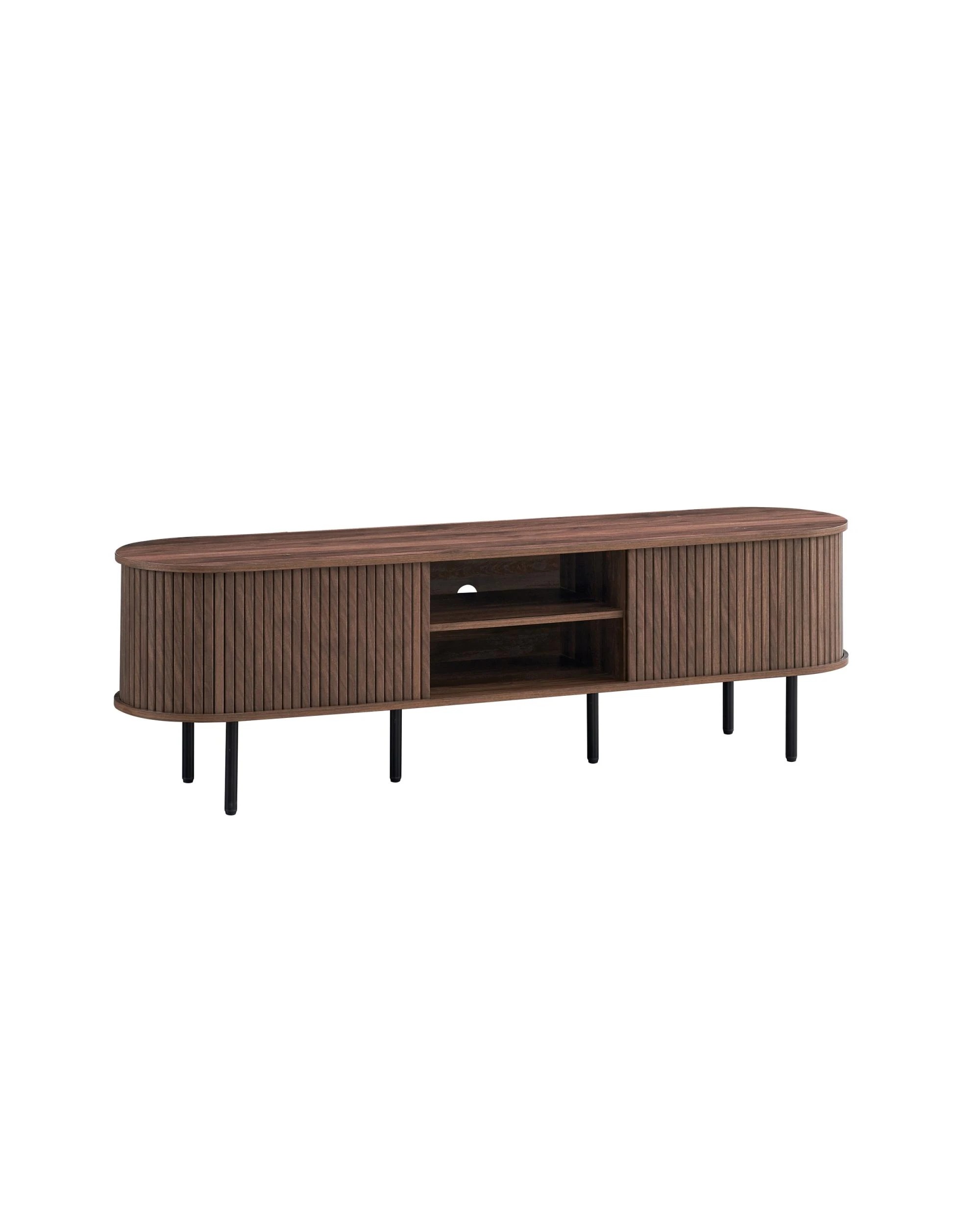 1 Kodu TV Entertainment Unit 170cm 2 Doors Walnut - Brown, 1 of 8