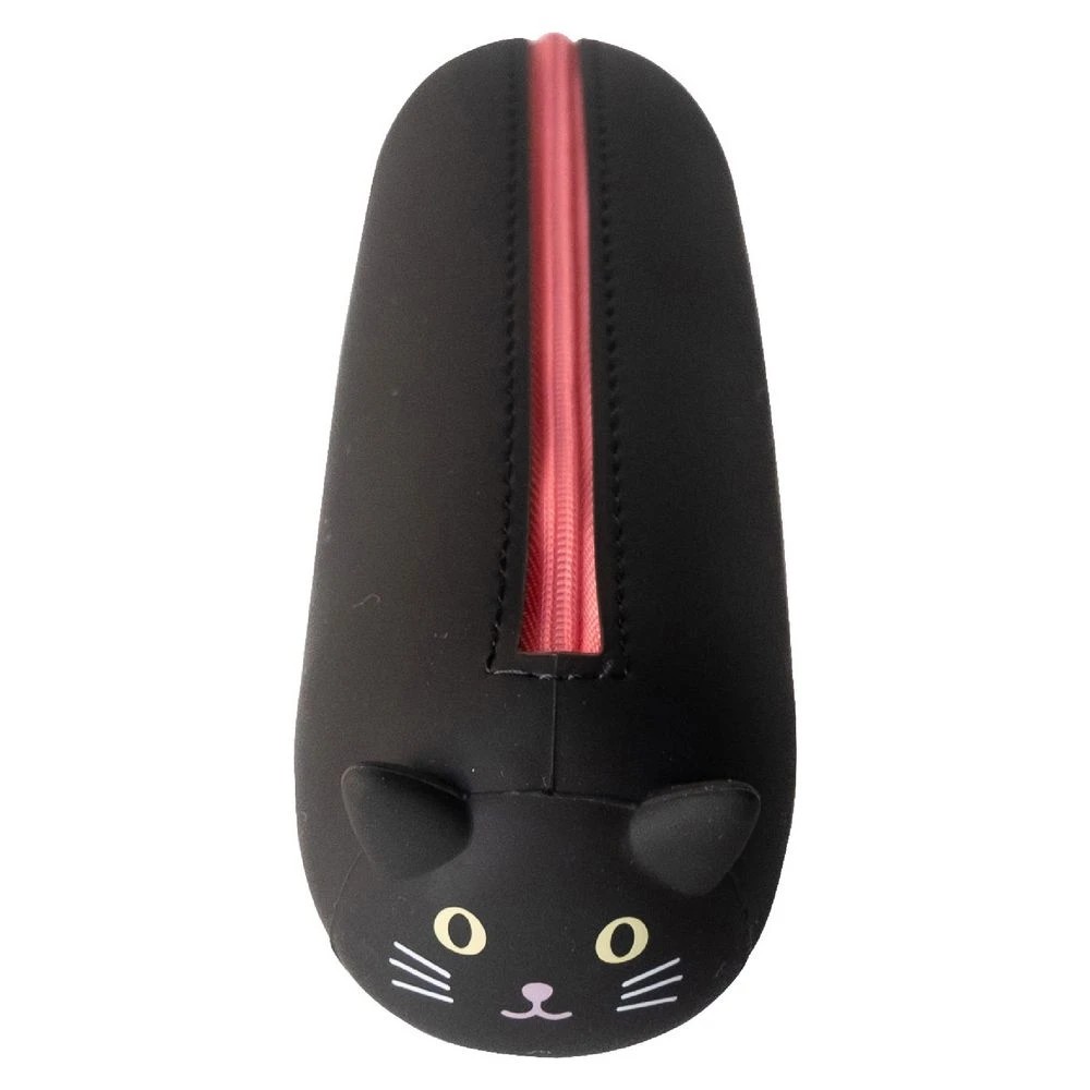 3 PuniLabo Lying Down Pencil Case Black Cat, 3 of 10