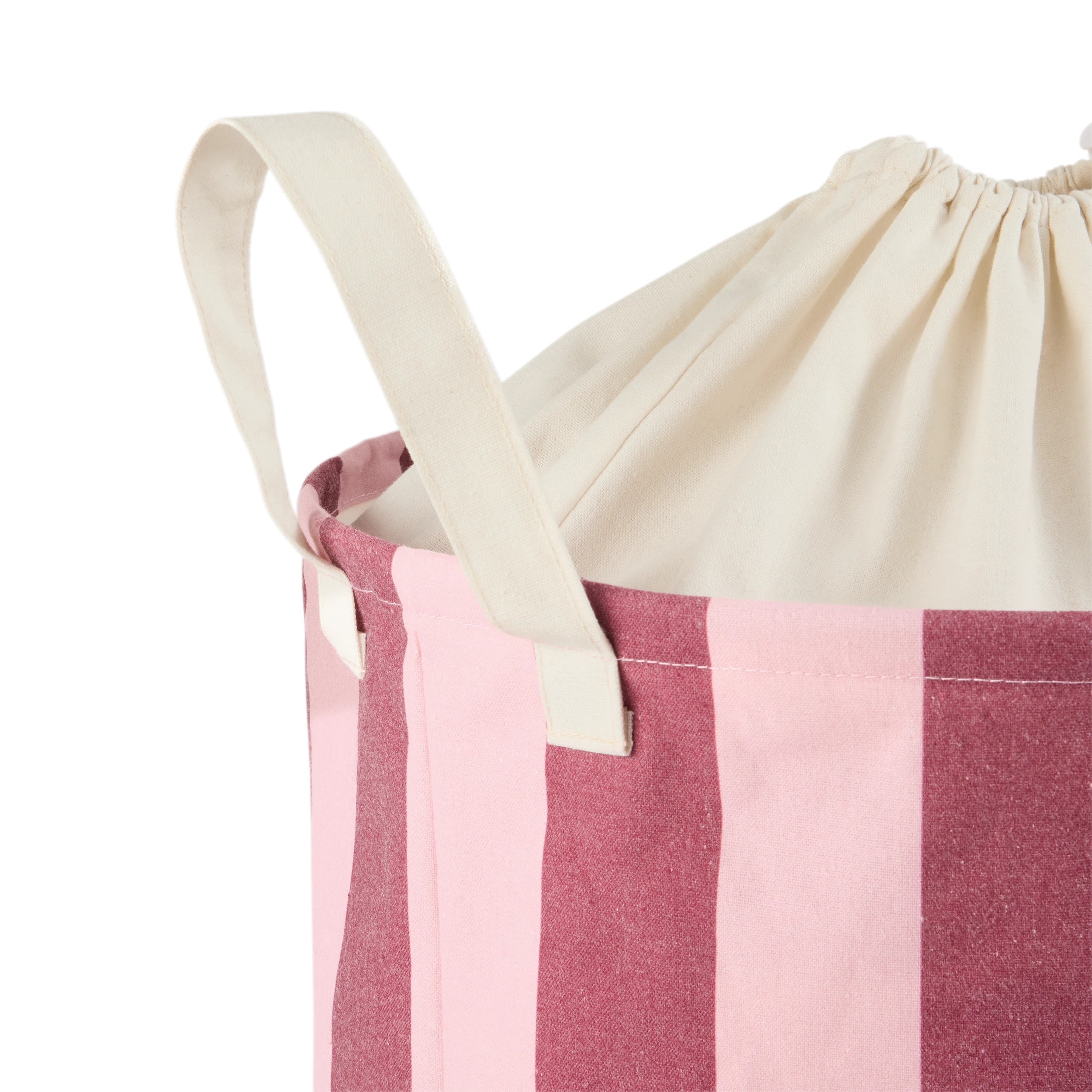 5 Striped Pop Up Laundry Hamper - Red and Pink, 5 of 9