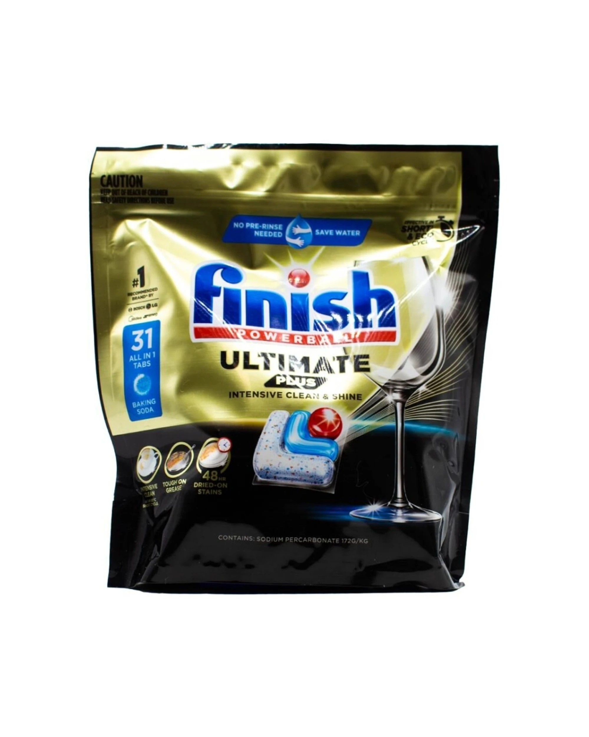 2 Finish Dishwasher Tablets 124pc Powerball Ultimate Plus All-In-1 Baking Soda, 2 of 3