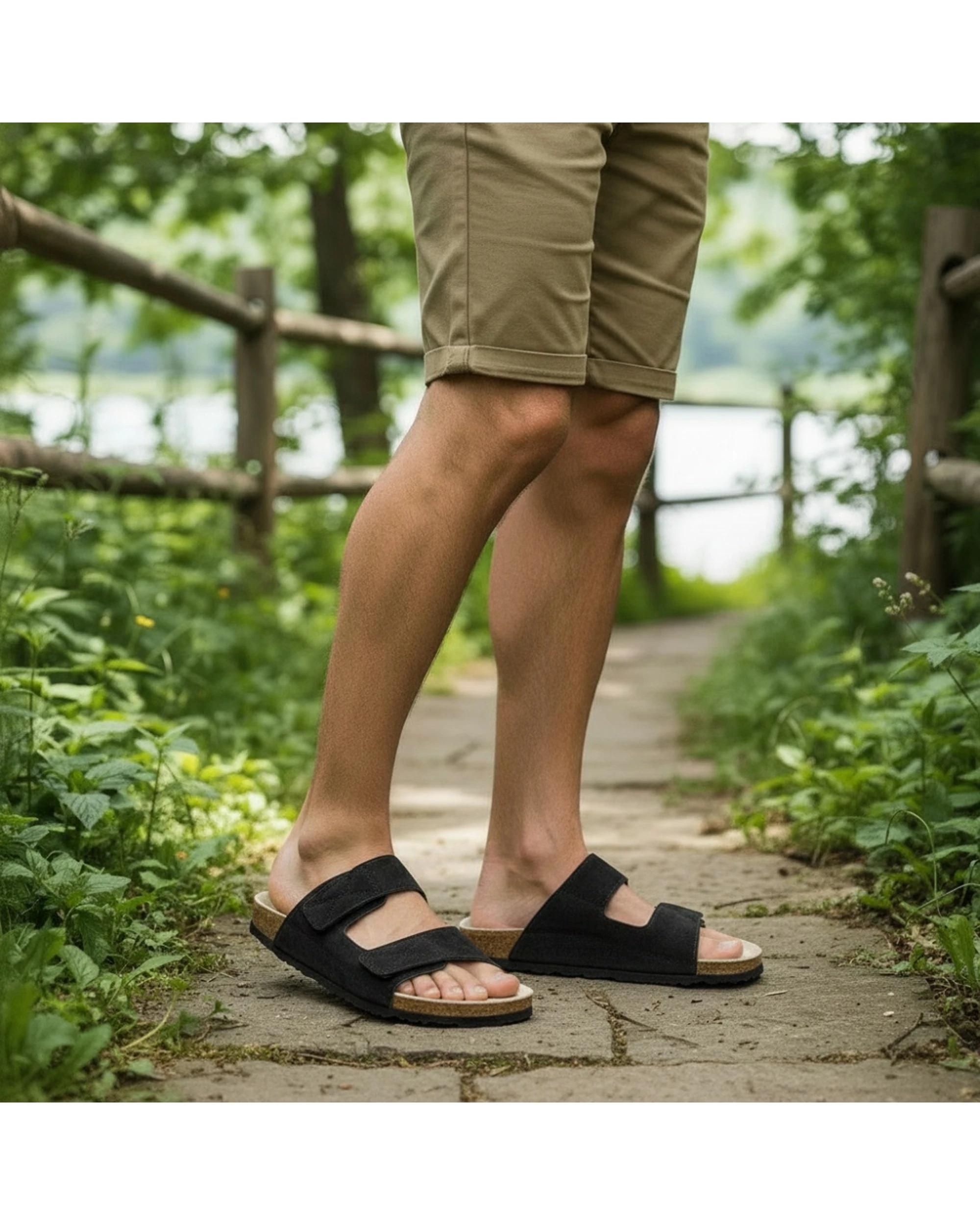 Human Shoes Finn Suede Leather Mens Slides Sandals - Kmart