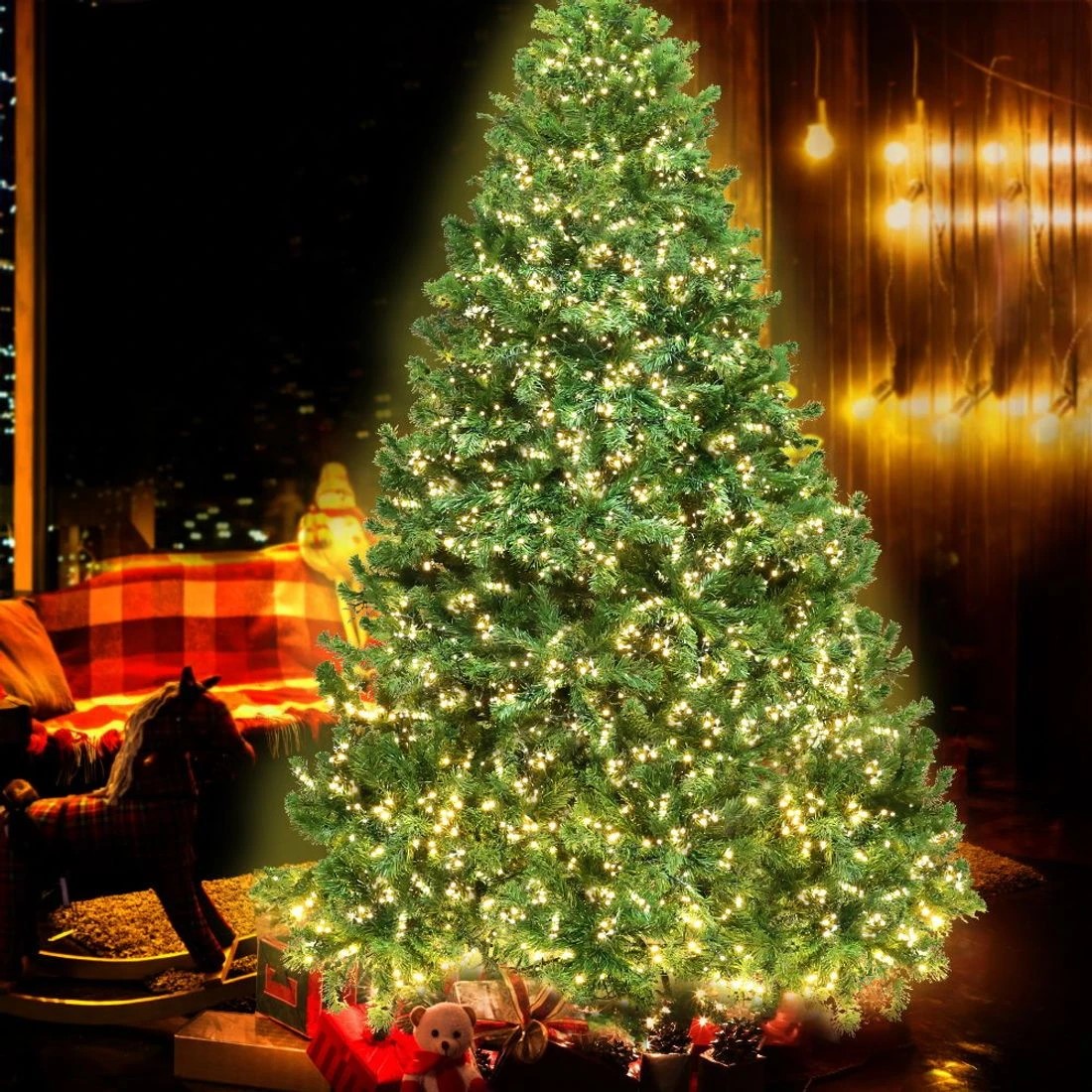 8 Jingle Jollys Christmas Tree 1.8M Xmas Tree Decorations 1980 LEDs 8 Light Mode - Green, 8 of 8