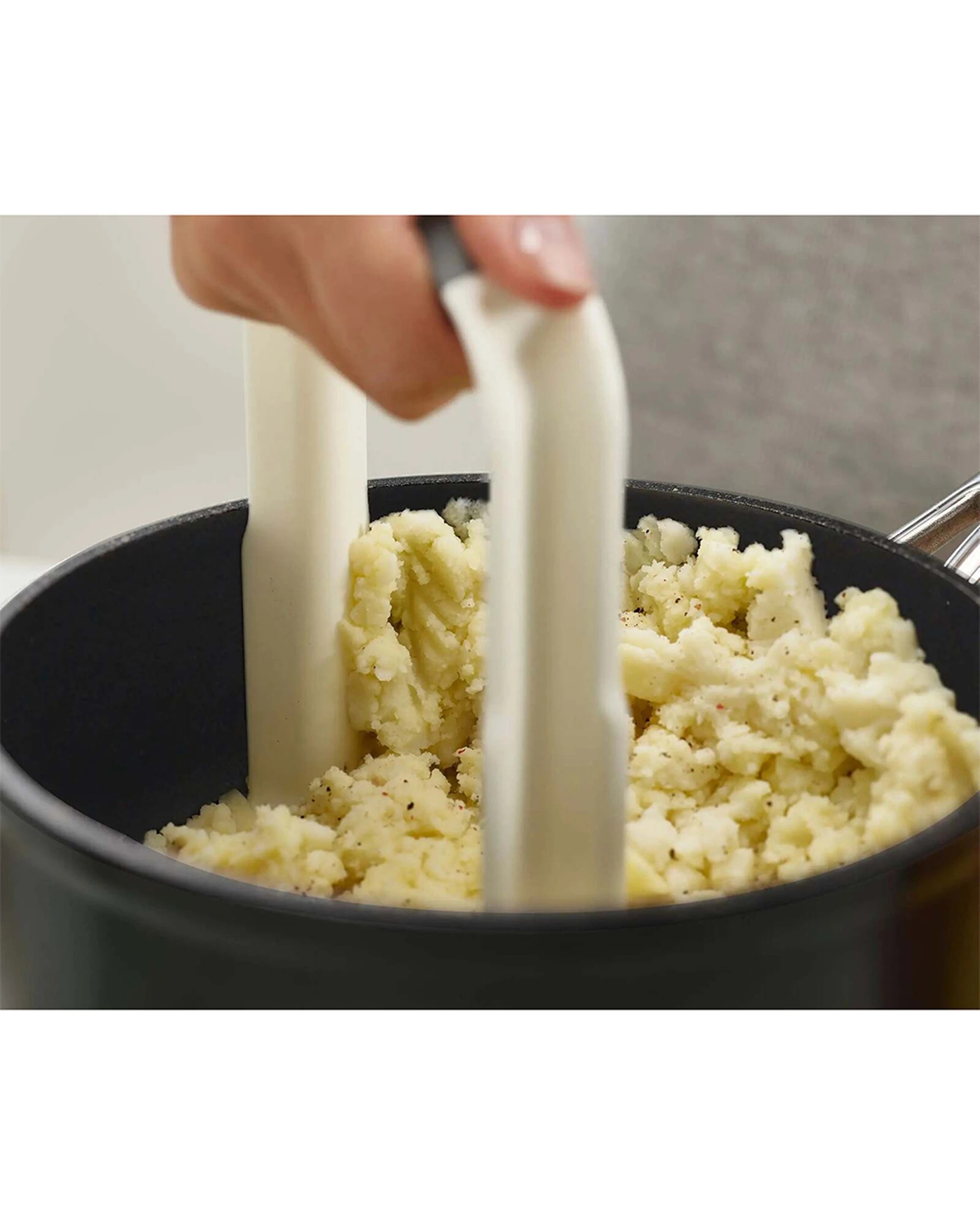 4 Joseph Joseph Easy-Mash 16.5cm D-Shaped Potato Masher Non-Slip Grip - Multi, 4 of 4