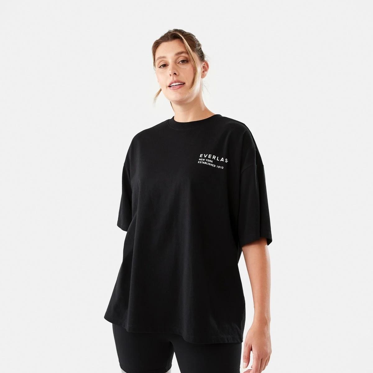 1 Everlast Womens Street Boyfriend T-shirt Black, 1 of 7