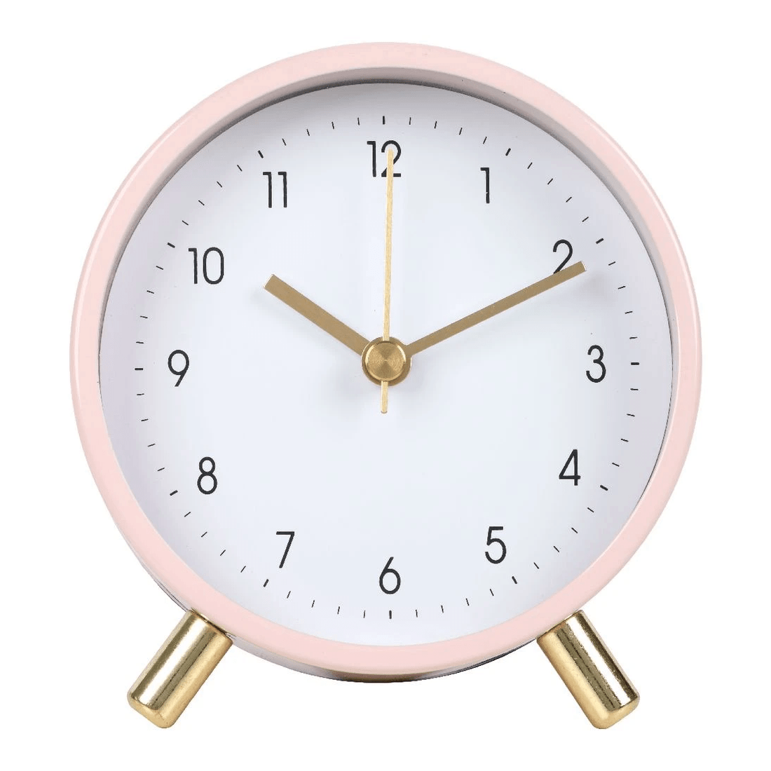 2 Otto Paris Metal Desk Clock Pink, 2 of 2