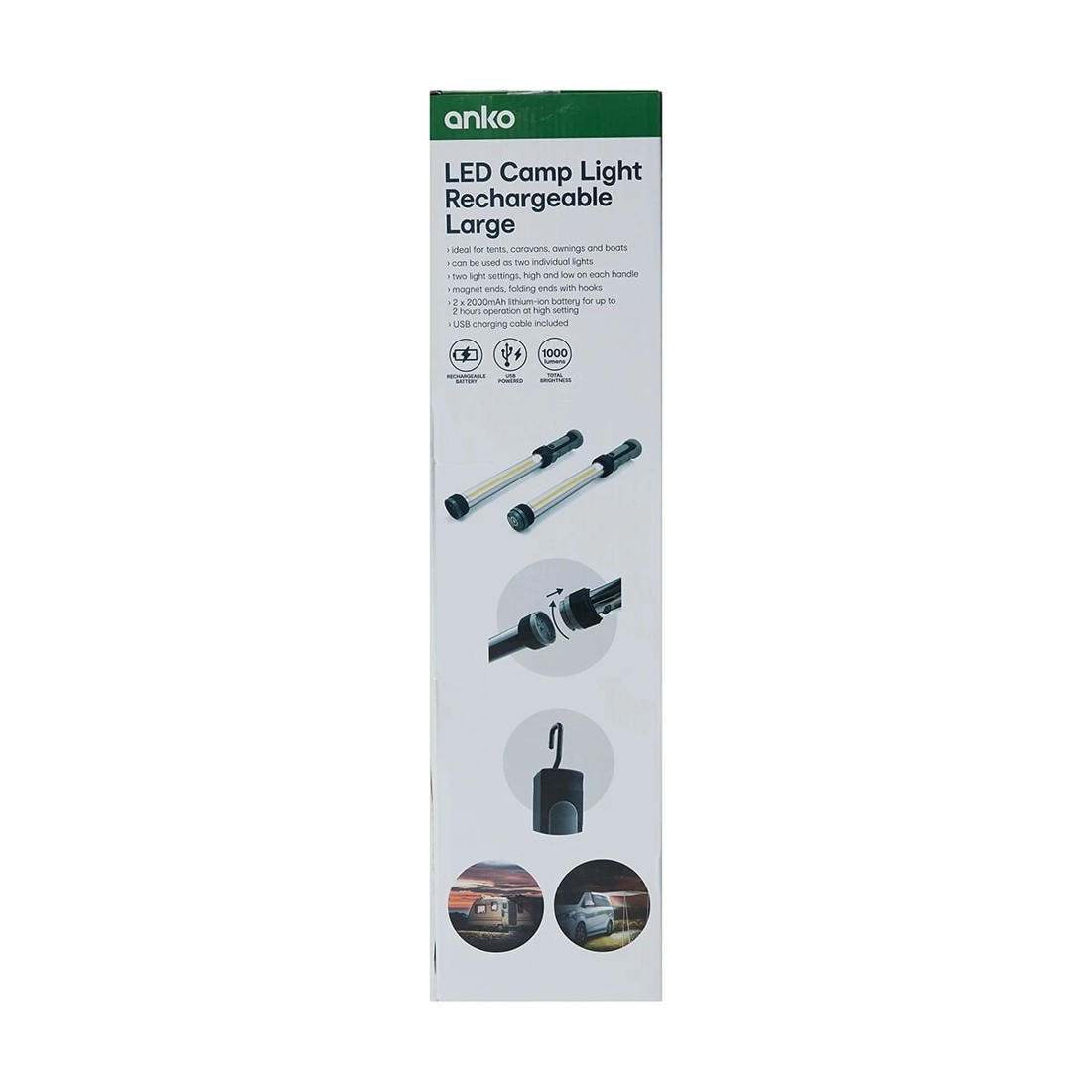 10 LED Camp Light Rechargeable - Large, 10 of 10