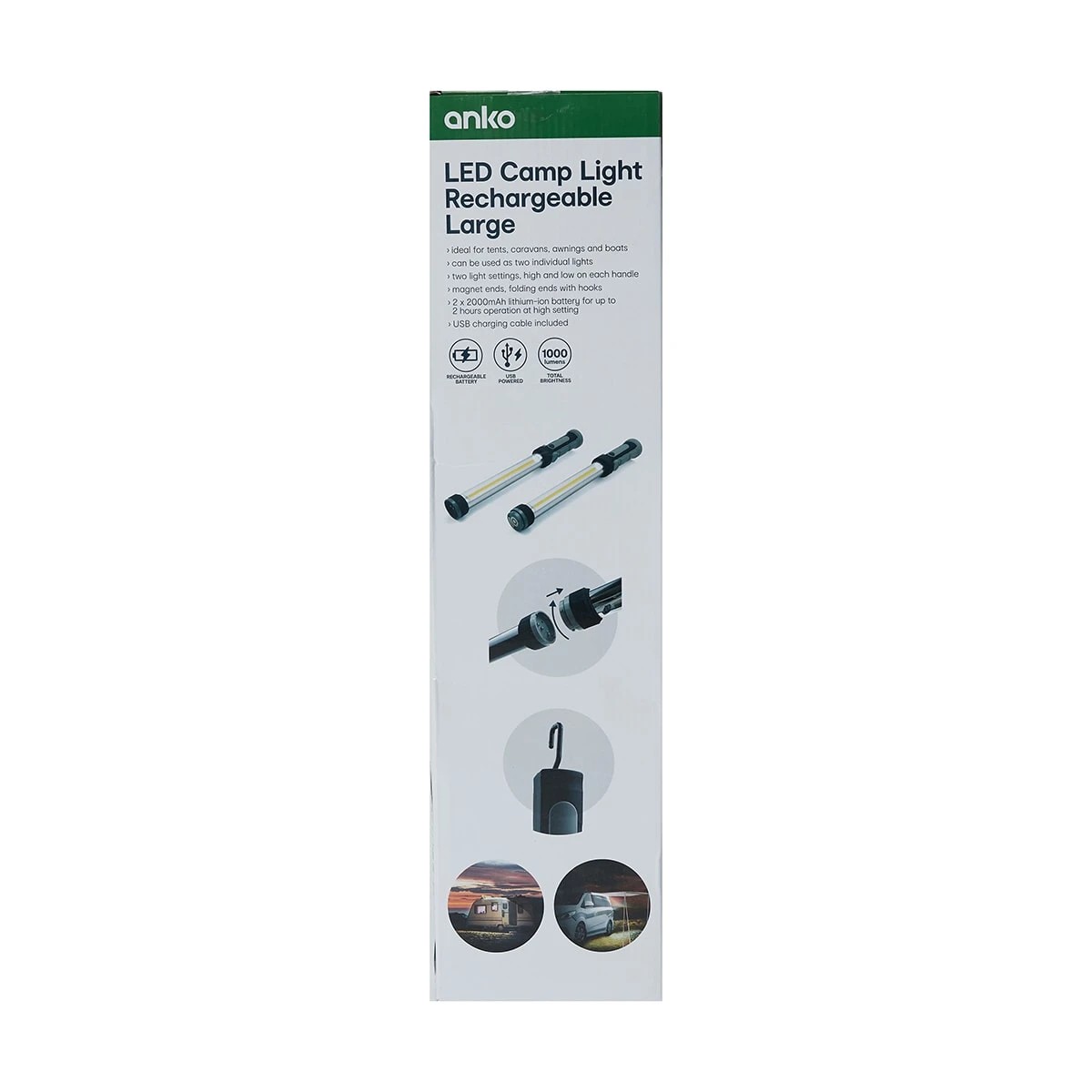 10 LED Camp Light Rechargeable - Large, 10 of 10