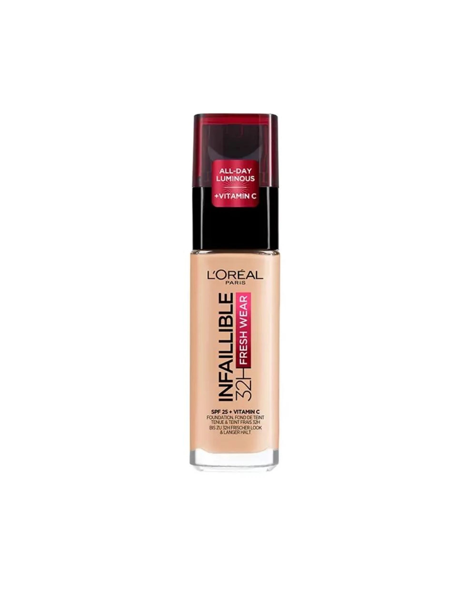 1 L'Oreal Paris Infaillible 32H Fresh Wear Liquid Foundation 30mL - 120 Golden Vanilla - Beige, 1 of 2