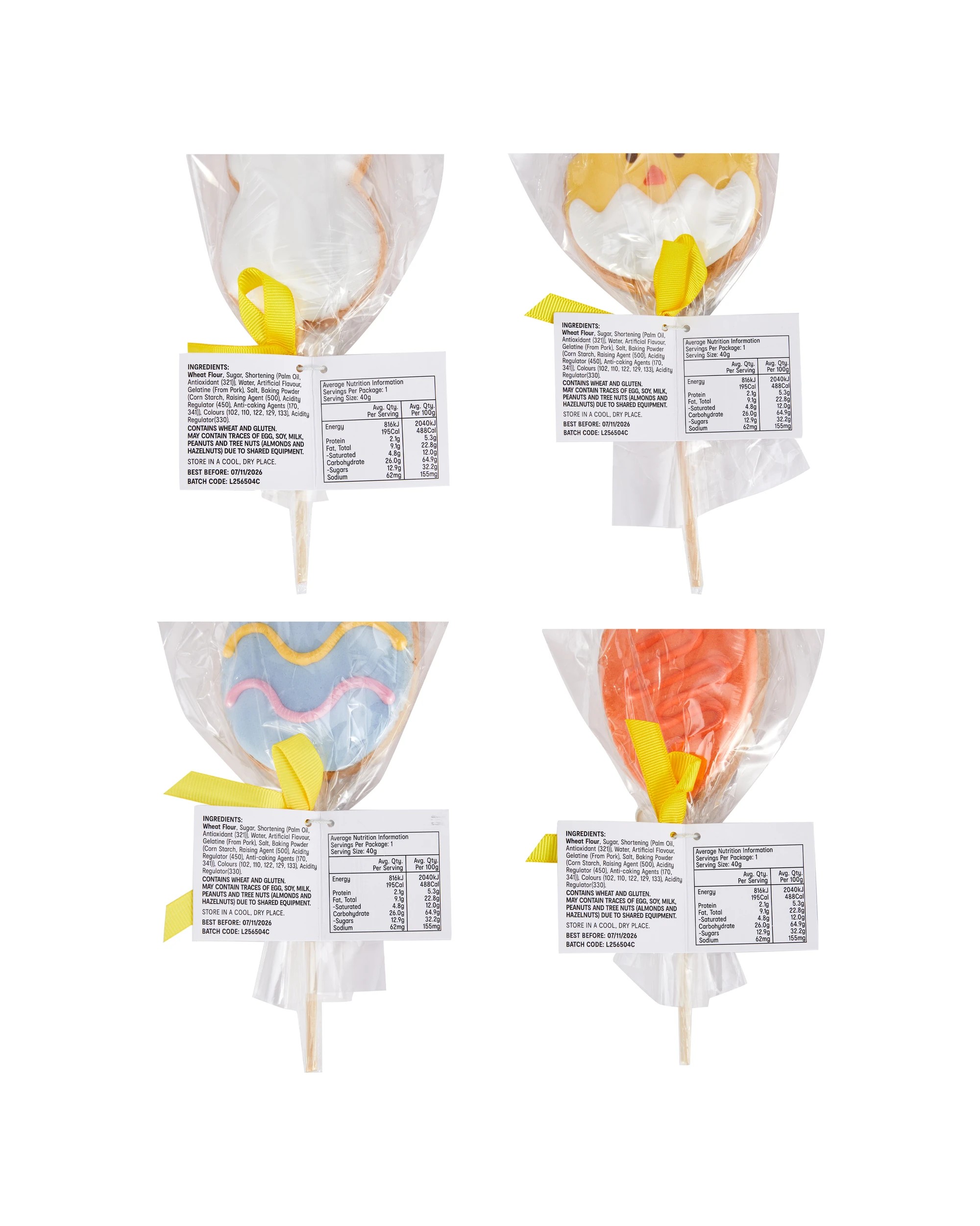 3 Easter Cookie Pop 40g - Assorted, 3 of 3