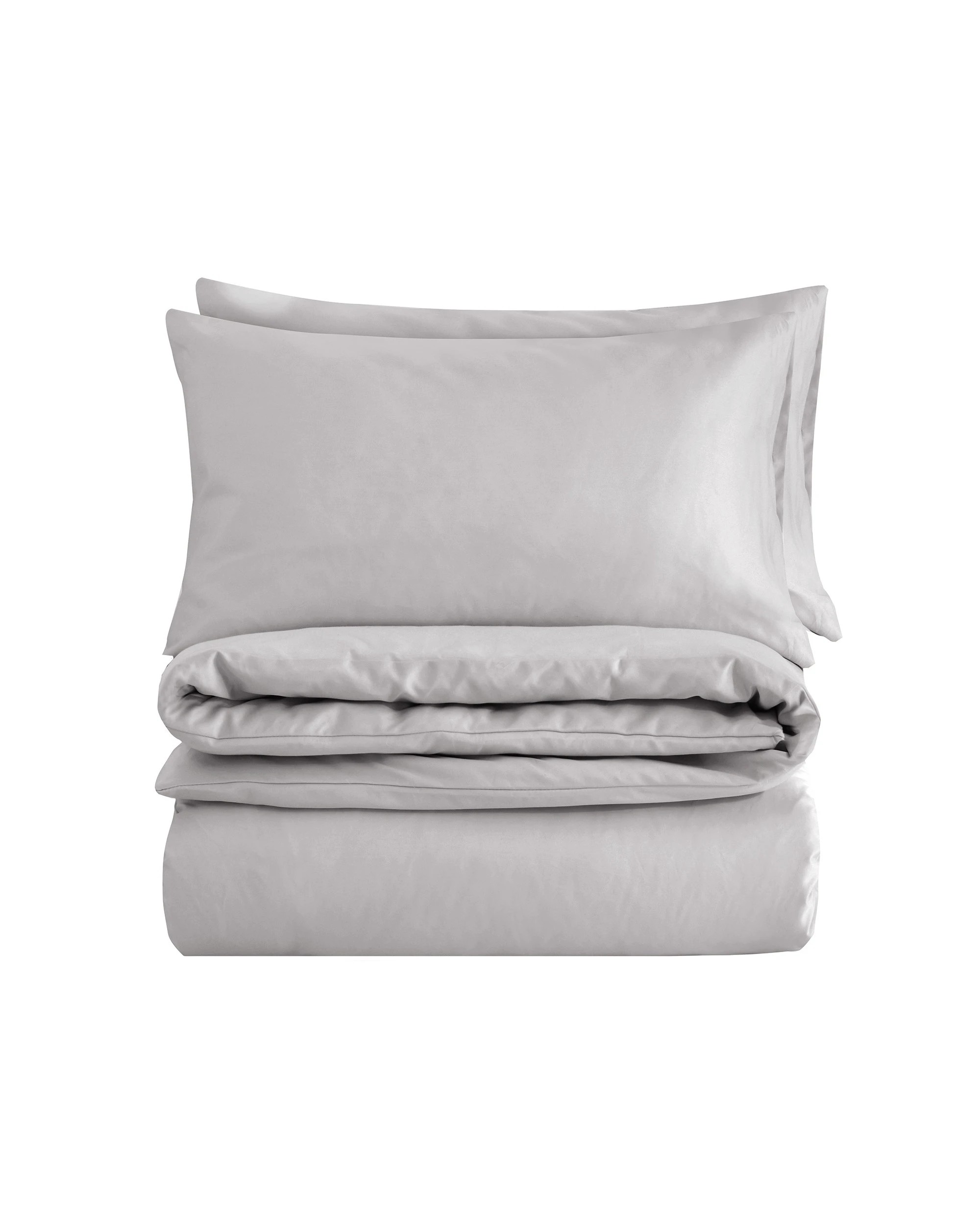 6 Dreamaker 1500TC Cotton Rich Sateen Quilt Cover Set - King Bed - Dove Grey, 6 of 7