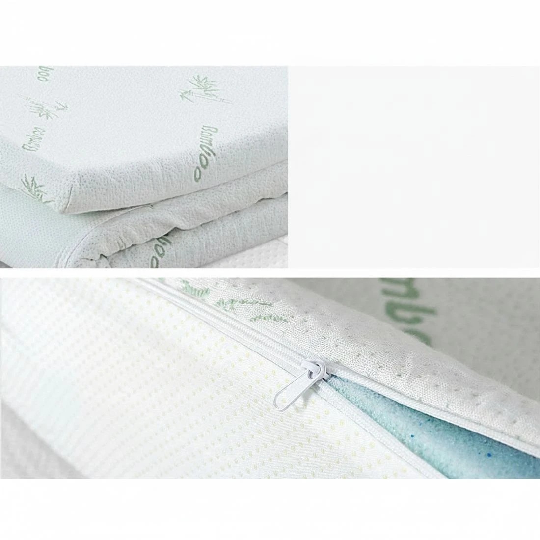 5 Giselle Bedding Memory Foam Mattress Topper 11 - Queen Bed - Blue, 5 of 5