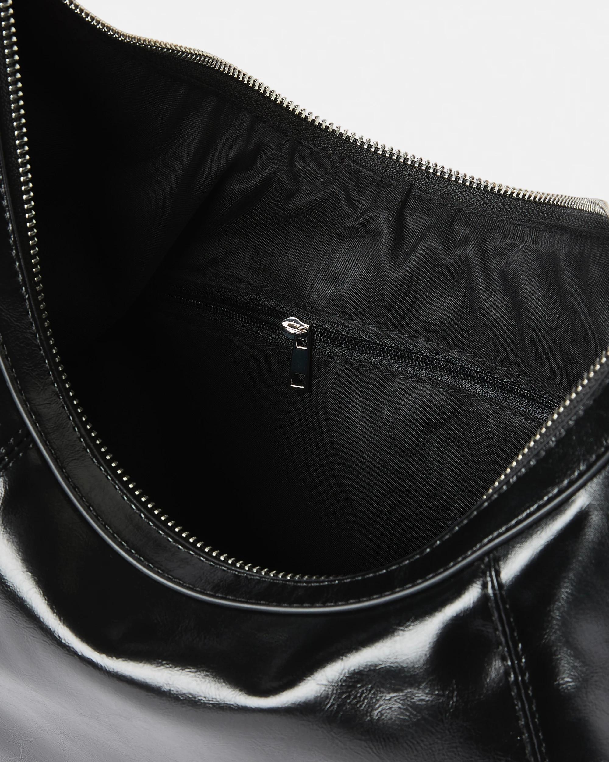 3 Crescent Crossbody Bag Black, 3 of 5