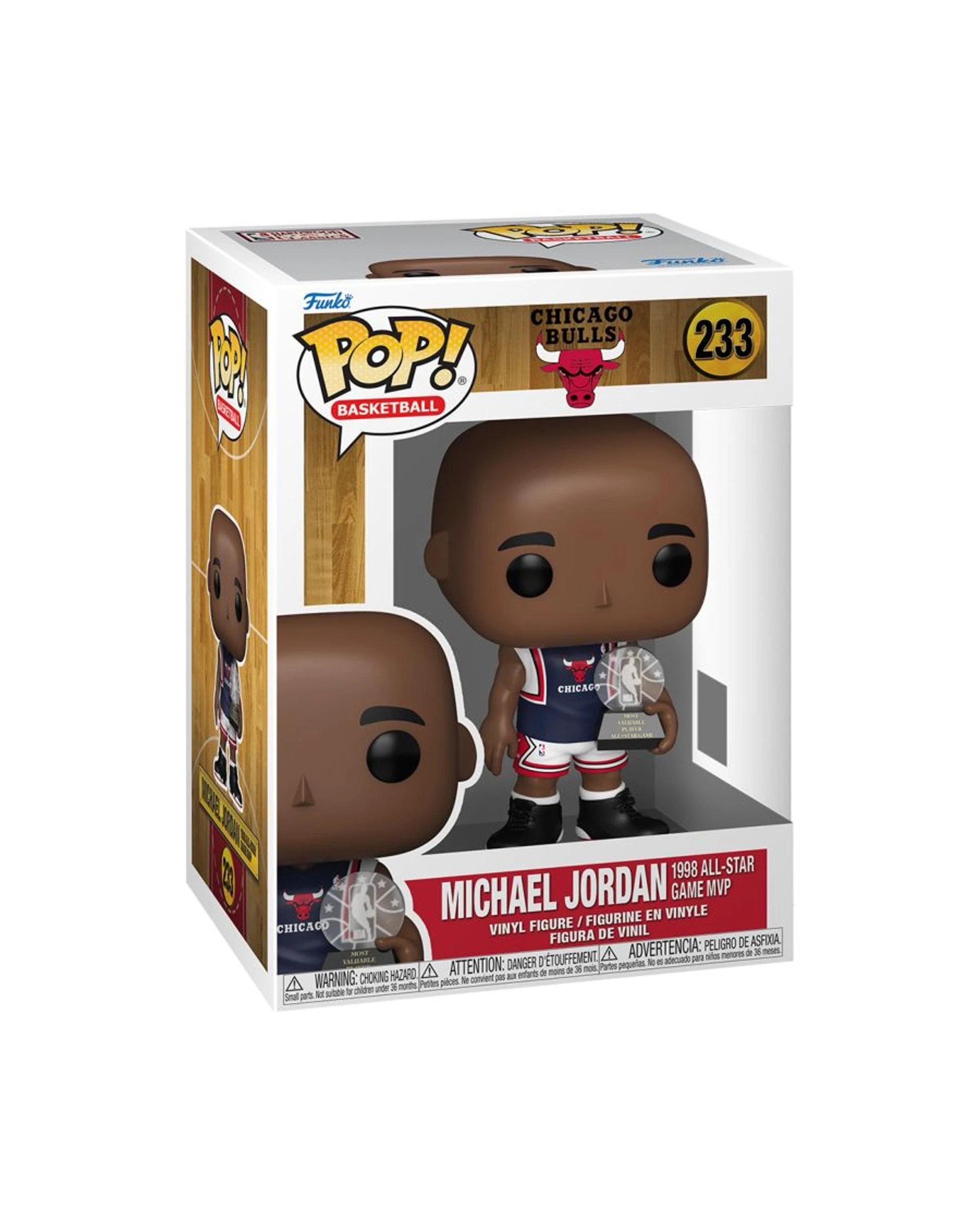 3 NBA Chicago Bulls Michael Jordan 1998 All-Star Game MVP Funko POP! Vinyl, 3 of 3