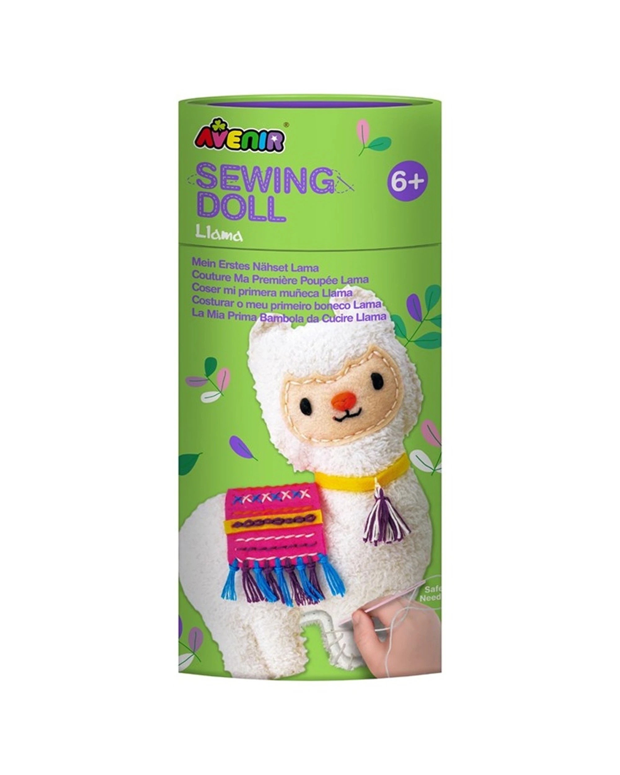 1 Avenir Sewing Kit Soft Plush Doll Llama Kids Children Fun Craft Activity Kit, 1 of 3