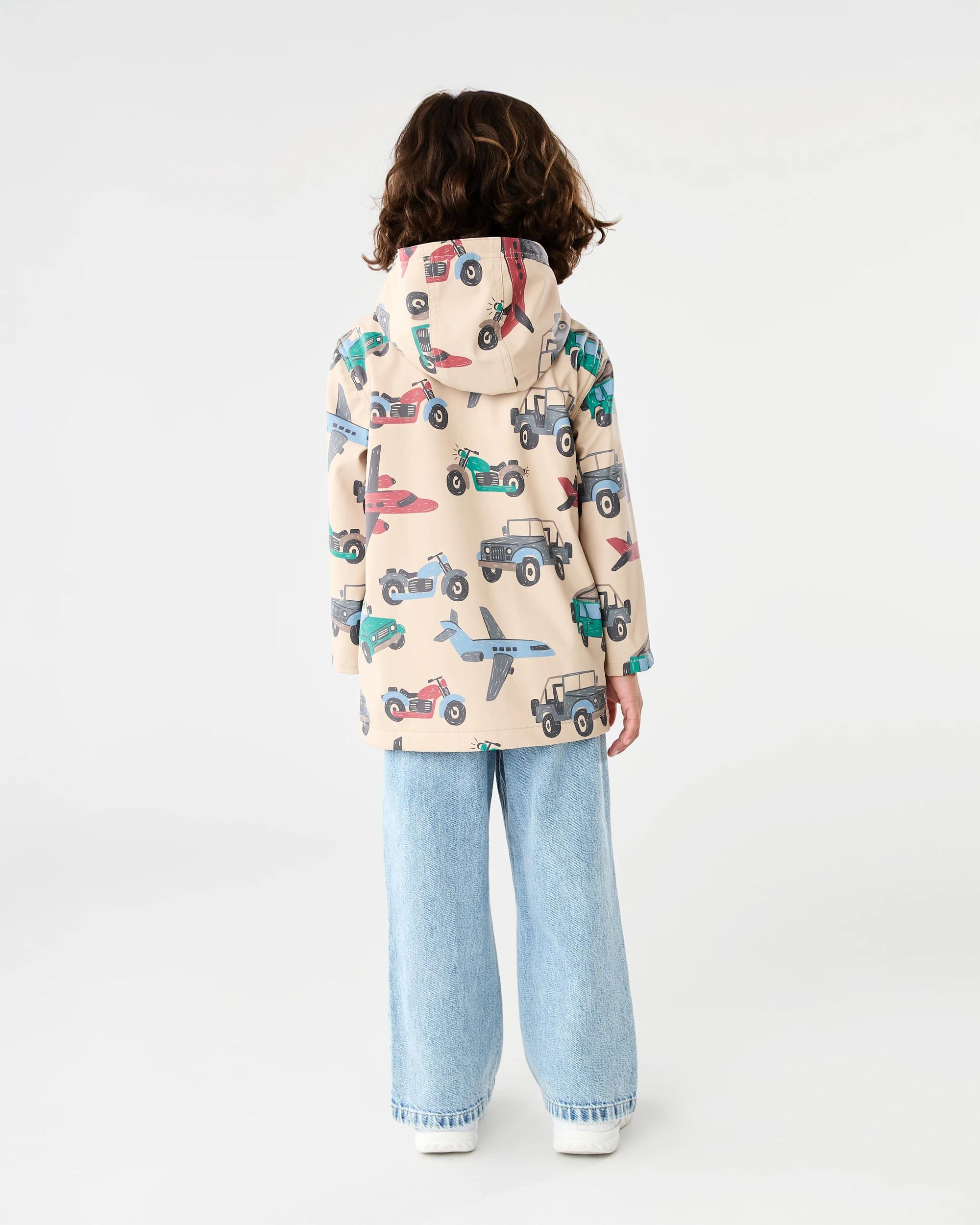 8 Printed Rain Jacket Bge Cars, 8 of 8