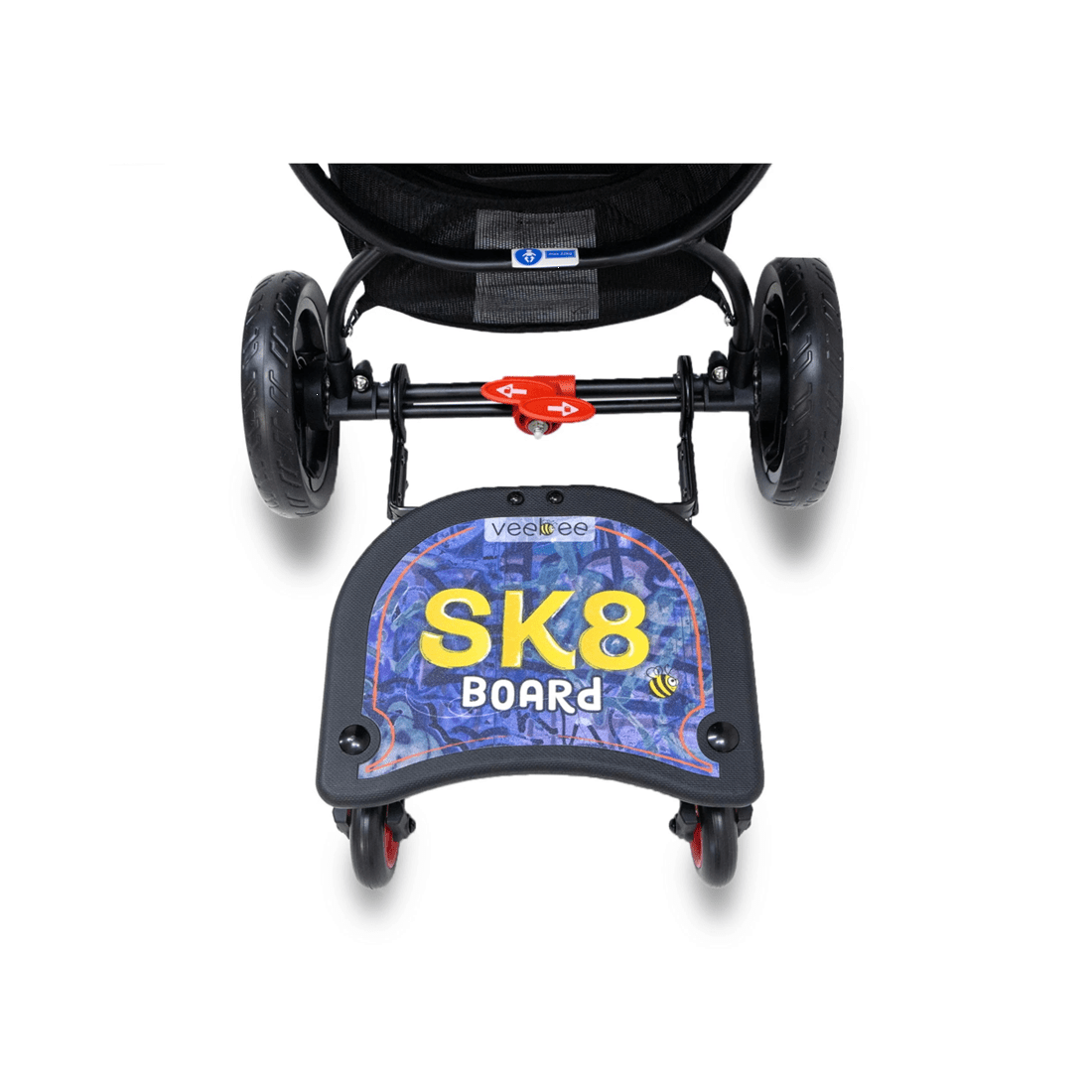 7 Vee Bee Sk8 Board Universal Stroller Ride-on Stand Toddler Accessory 15 Months Plus
 - Black, 7 of 7
