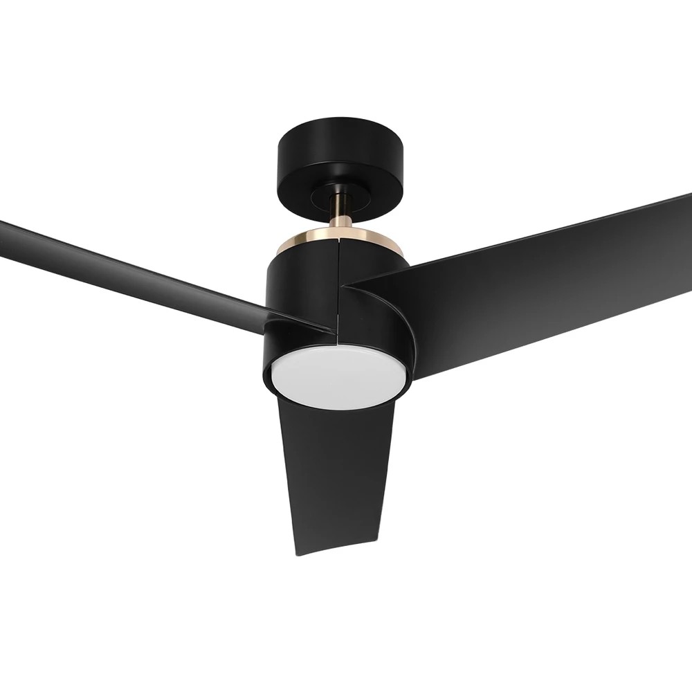 1 Devanti 52'' Ceiling Fan DC Motor w/Light w/Remote - Black, 1 of 6
