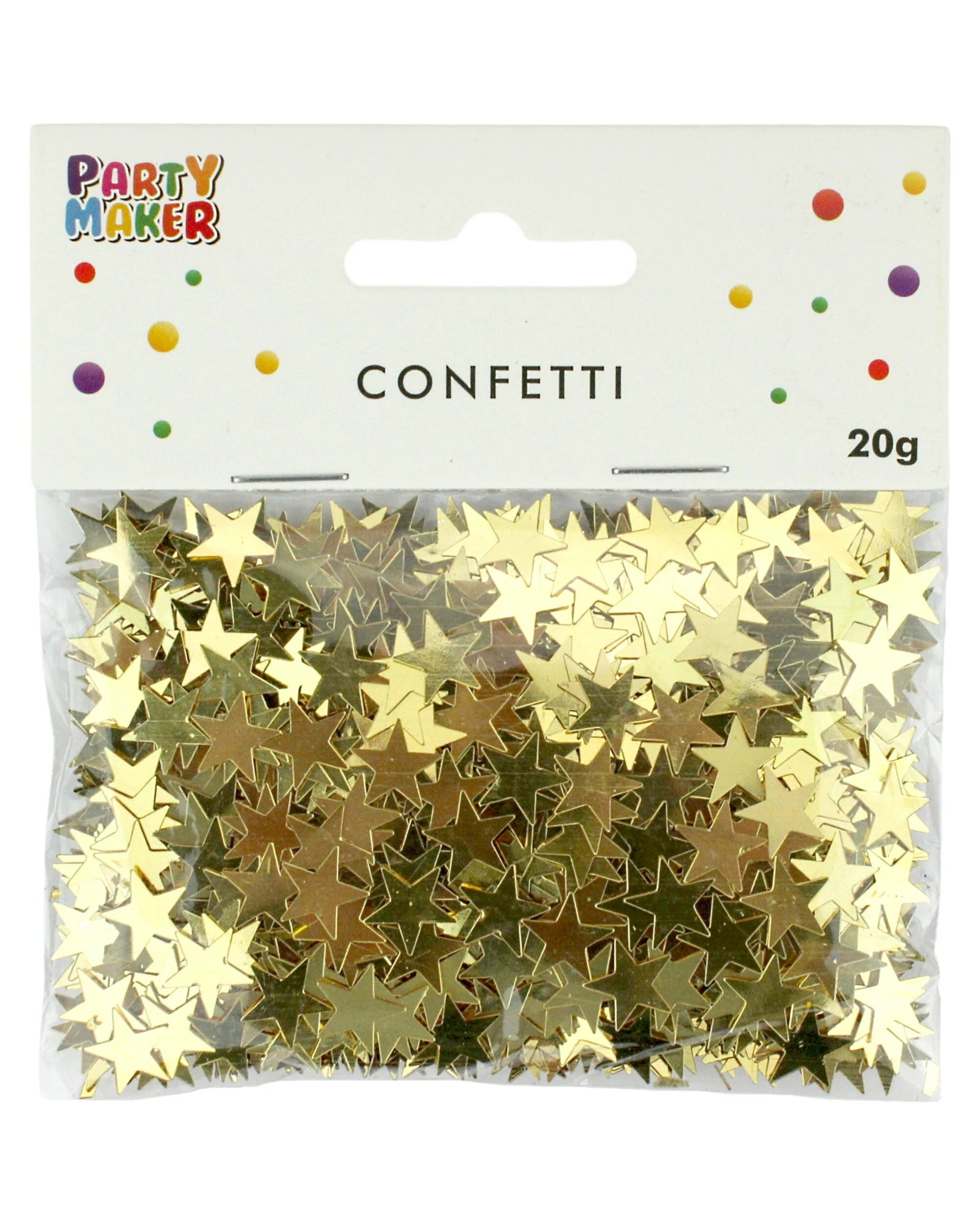 1 Party Maker Star Confetti/Table Scatters 1cm 20g - Gold, 1 of 1