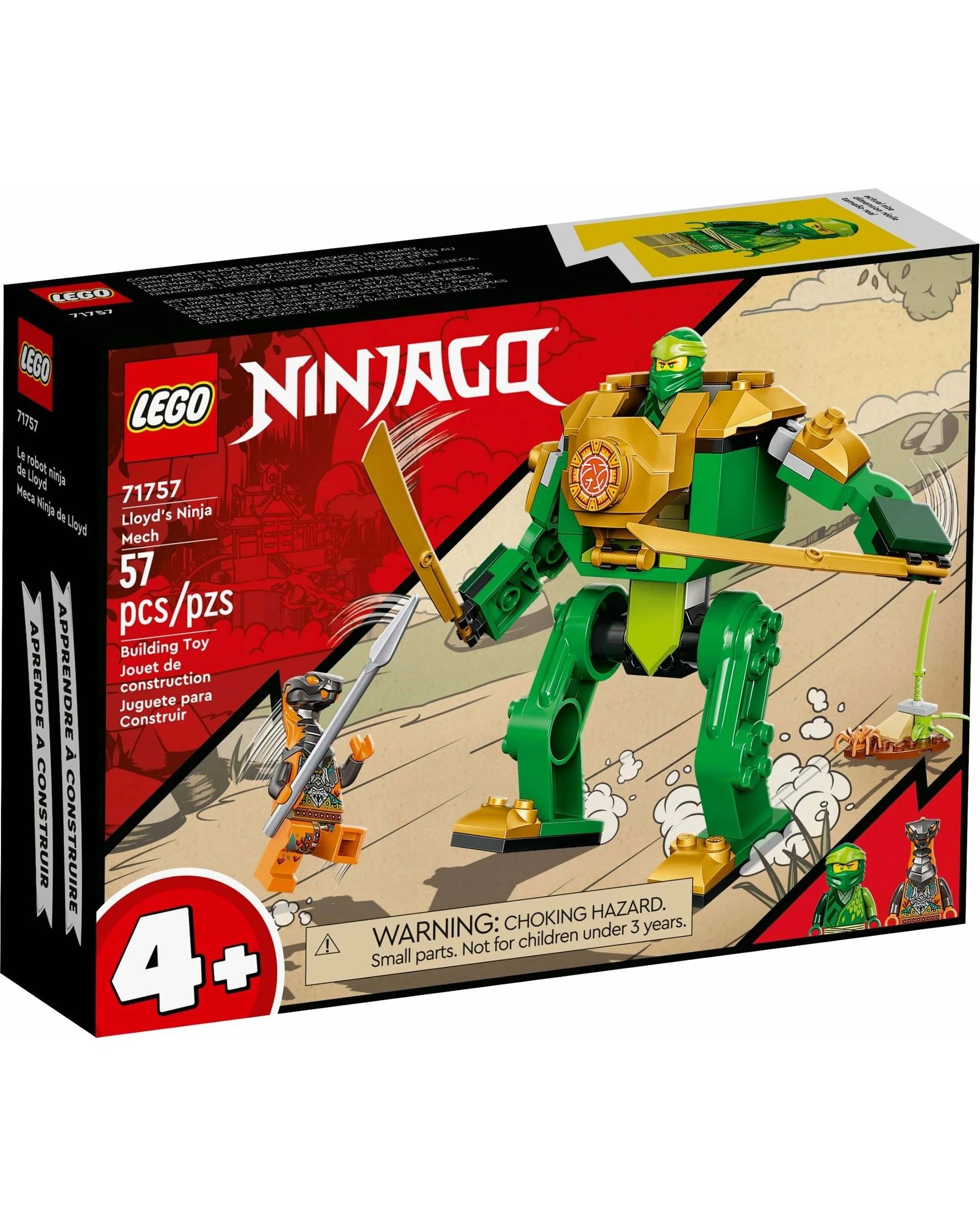 1 LEGO 71757 Lloyd's Ninja Mech - Buildable Action Toy for Kids 4+, 1 of 5