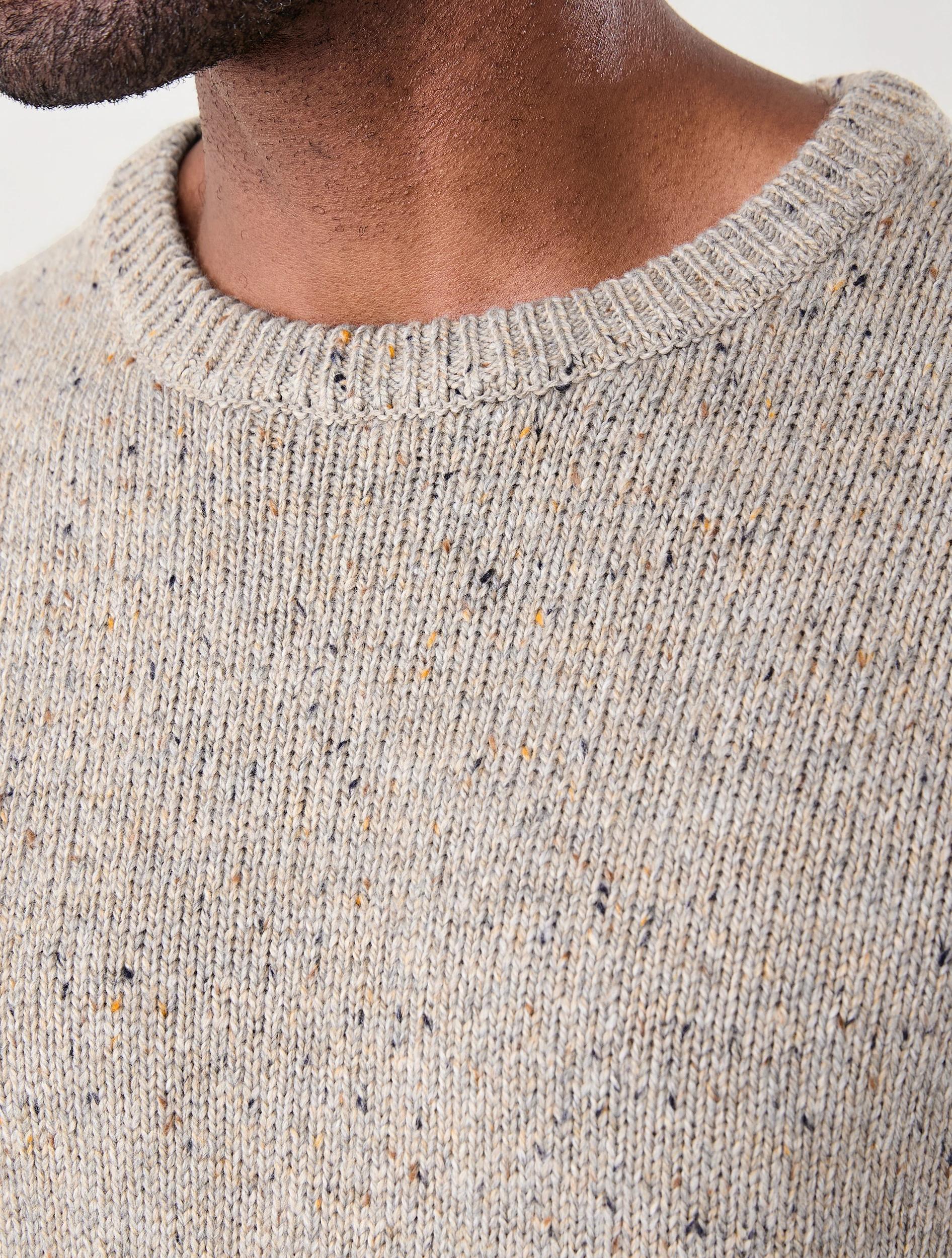 5 Crew Neck Knit Jumper Bge Otml, 5 of 6