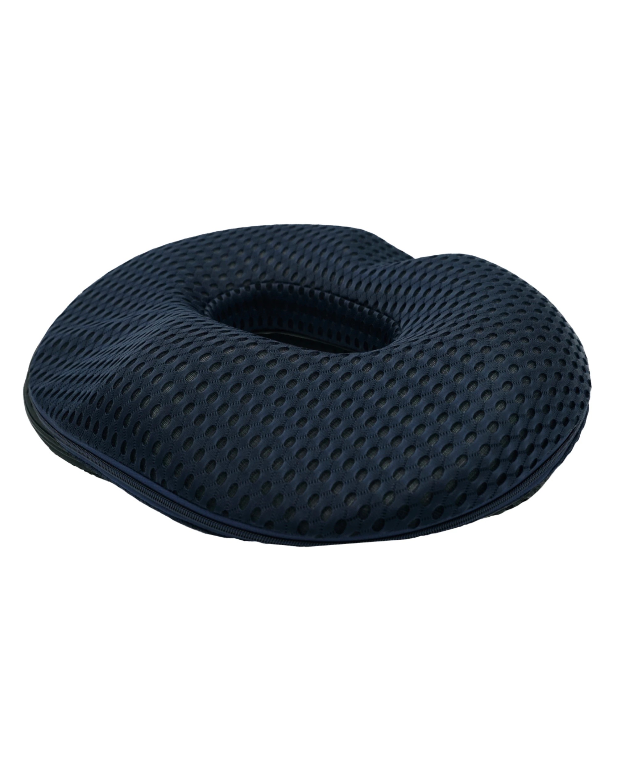 1 Bodyassist Womens Donut Seat Pillow Memory Foam With Large Hot Cold Gel Pack - Black, 1 of 3