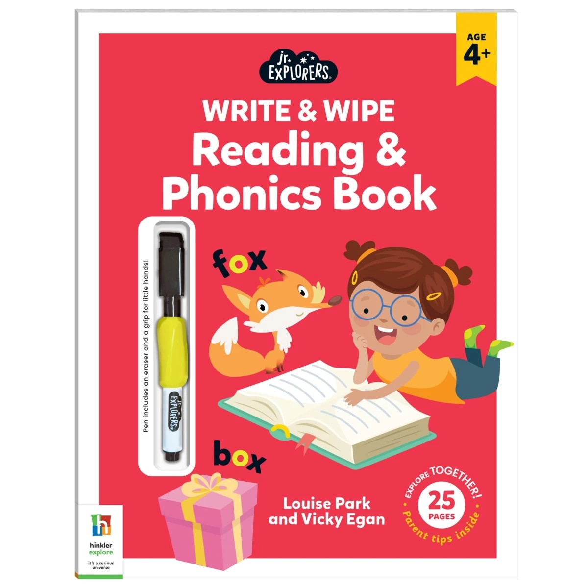 1 Junior Explorers: Write and Wipe Reading and Phonics Book by Louise Park and Vicky Egan - Book, 1 of 5