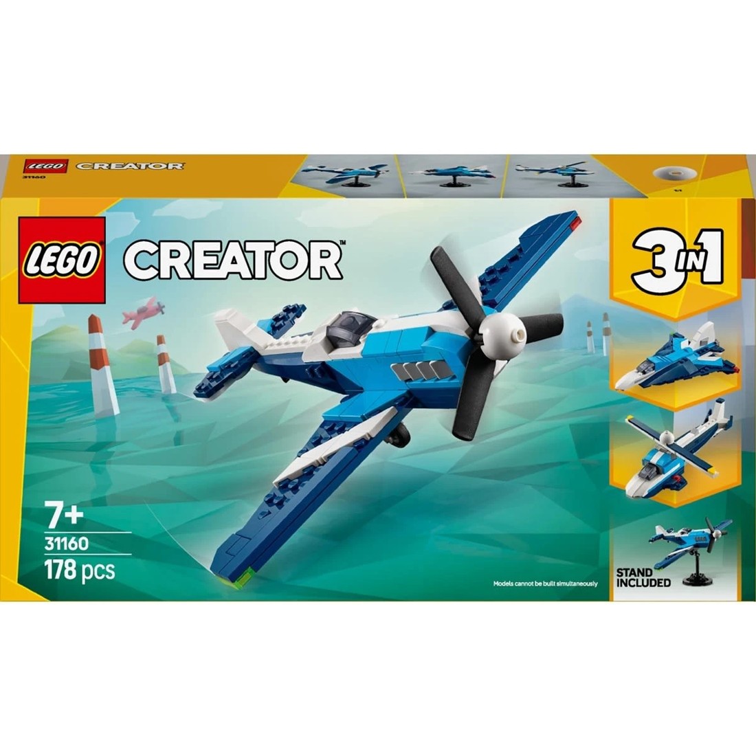 1 LEGO Creator Aircraft: Race Plane 31160, 1 of 10