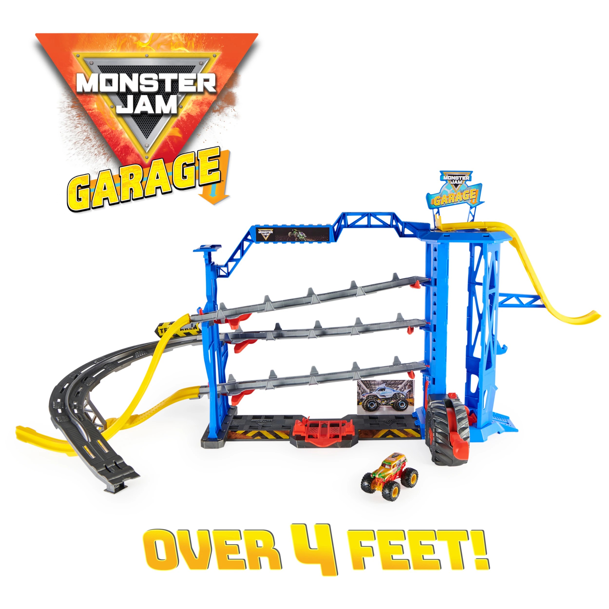 4 Monster Jam 1:64 Garage Playset - Multi, 4 of 9