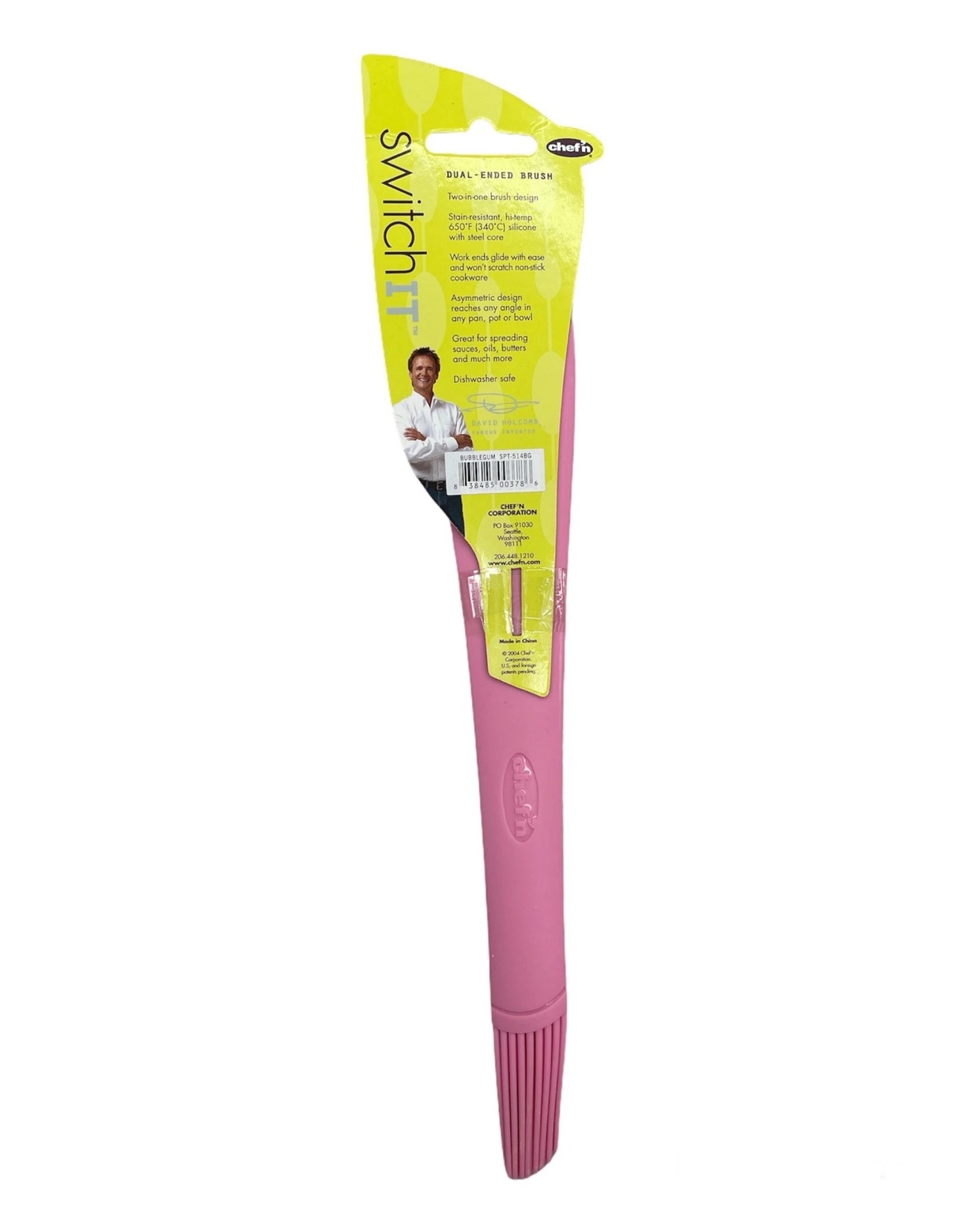 2 Chef'n Dual-Ended Silicone Pastry Brush in Pink, 2 of 2