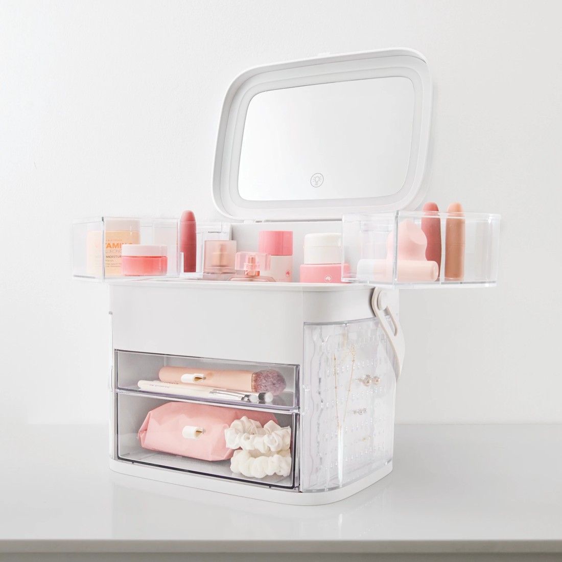 2 Cosmetic Caddy with Mirror, 2 of 10
