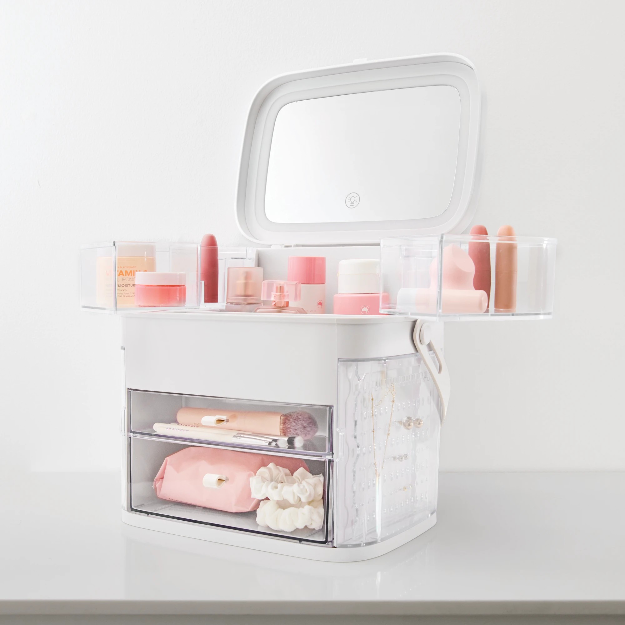 2 Cosmetic Caddy with Mirror, 2 of 10