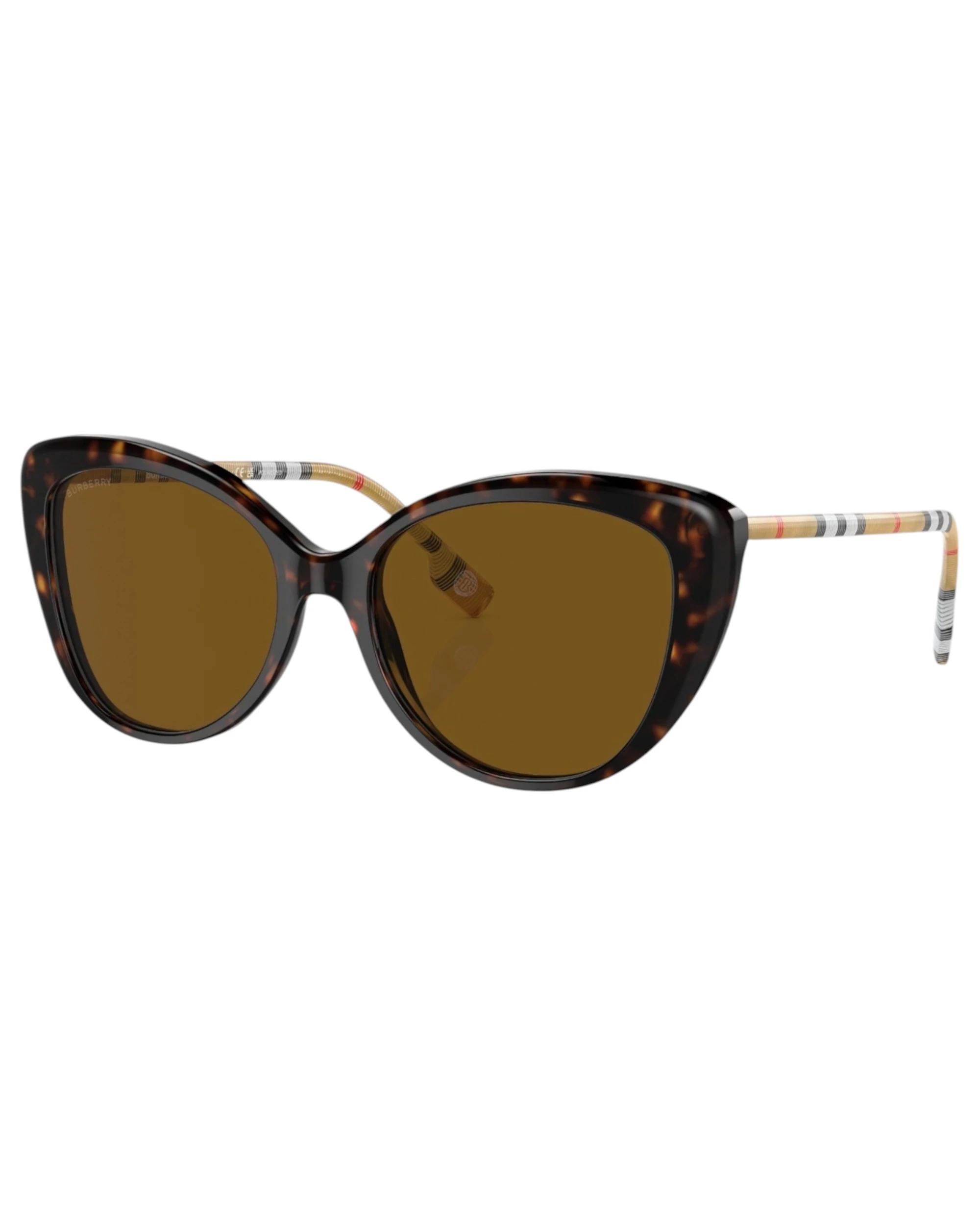 1 Burberry Womens Polarised Sunglasses BE4407 Dark Havana/ Brown Sunnies DARK HAVANA/BROWN, 1 of 5