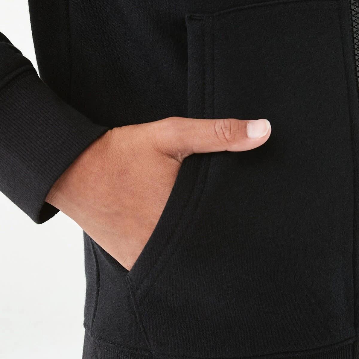 6 Zip Through Hoodie Black, 6 of 10