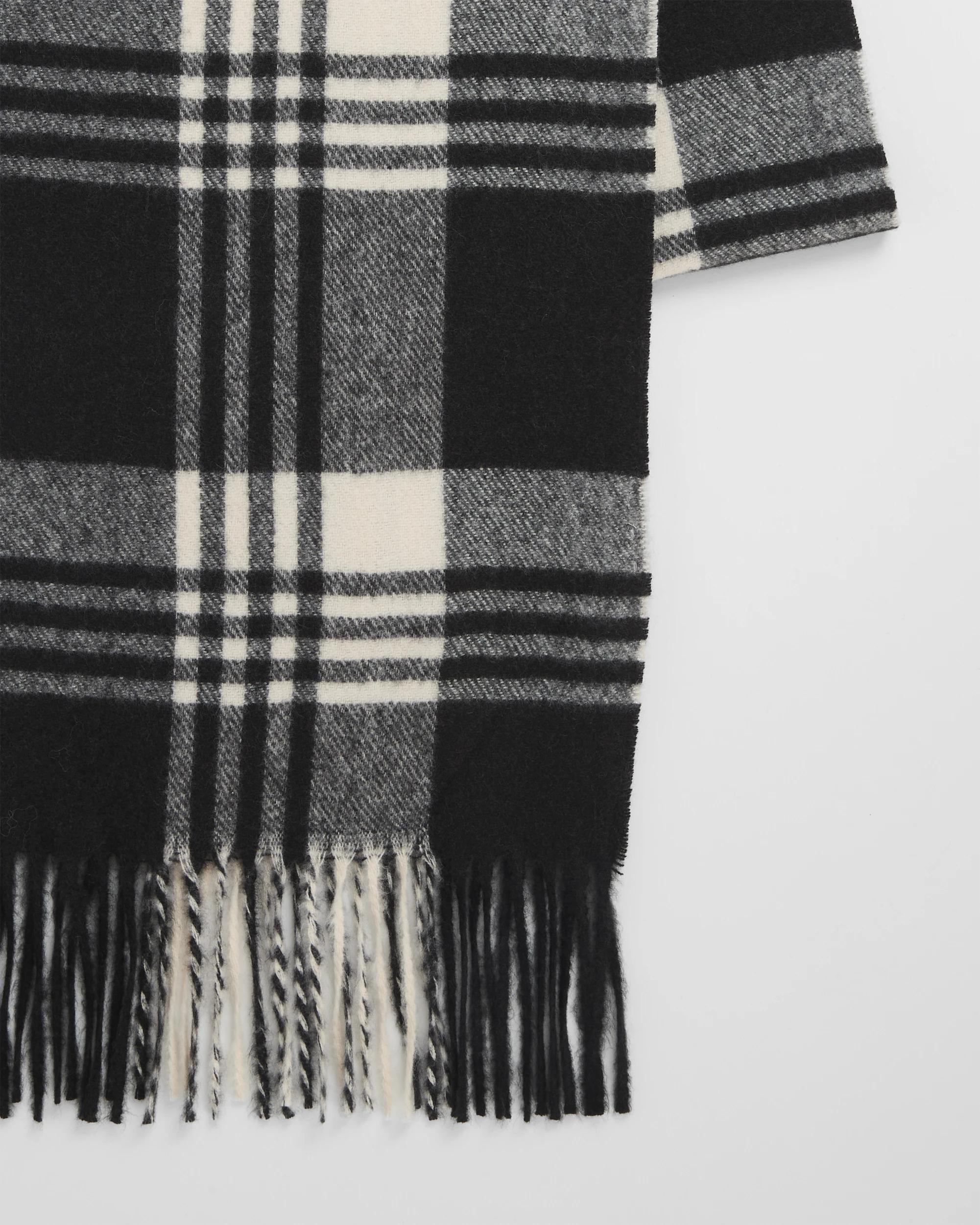 2 Target Woman Plaid Woven Scarf BLACK CHECK, 2 of 2