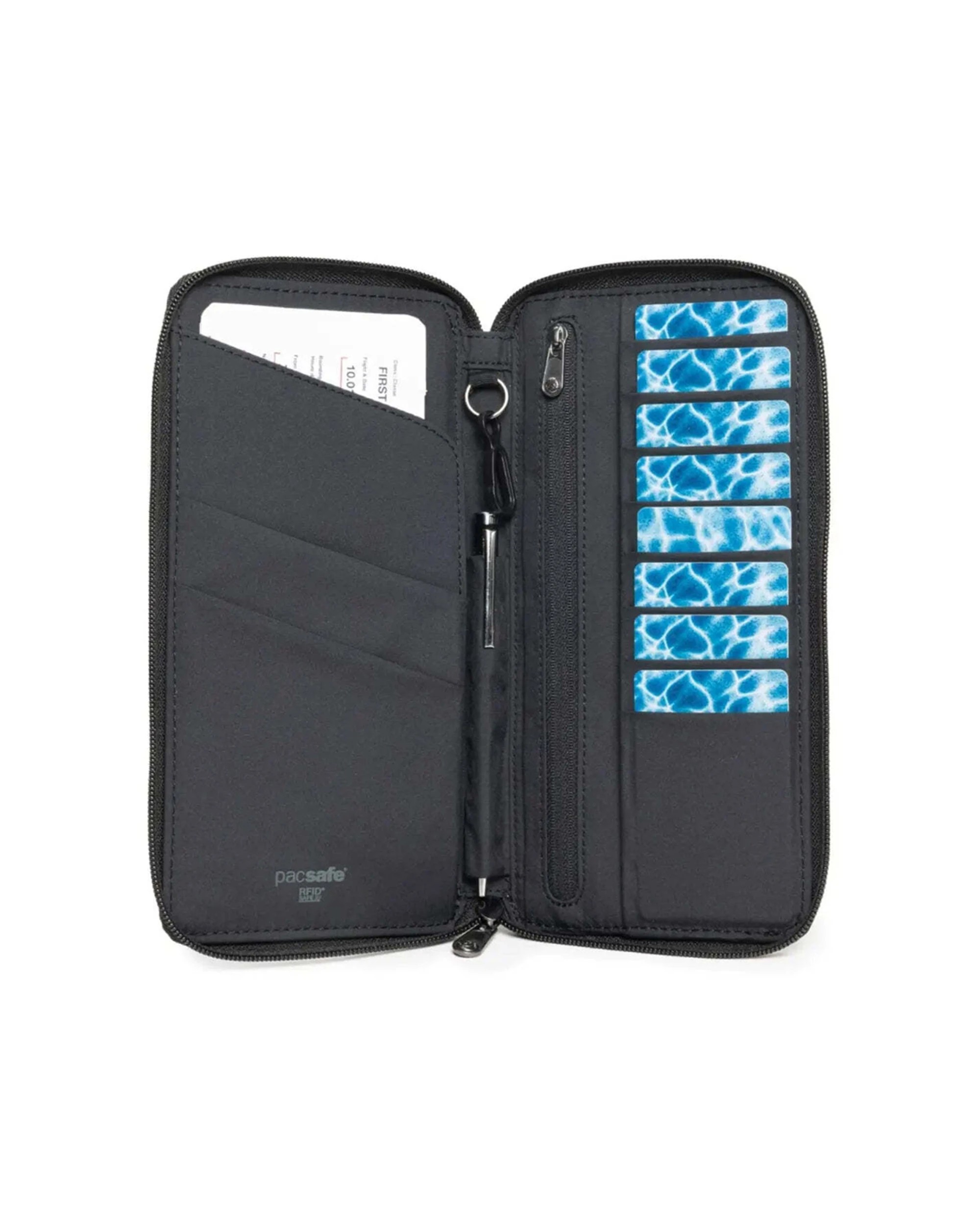 5 Pacsafe RFIDsafe RFID Blocking Travel Wallet RFID Blocking Water Repellent - Black, 5 of 5