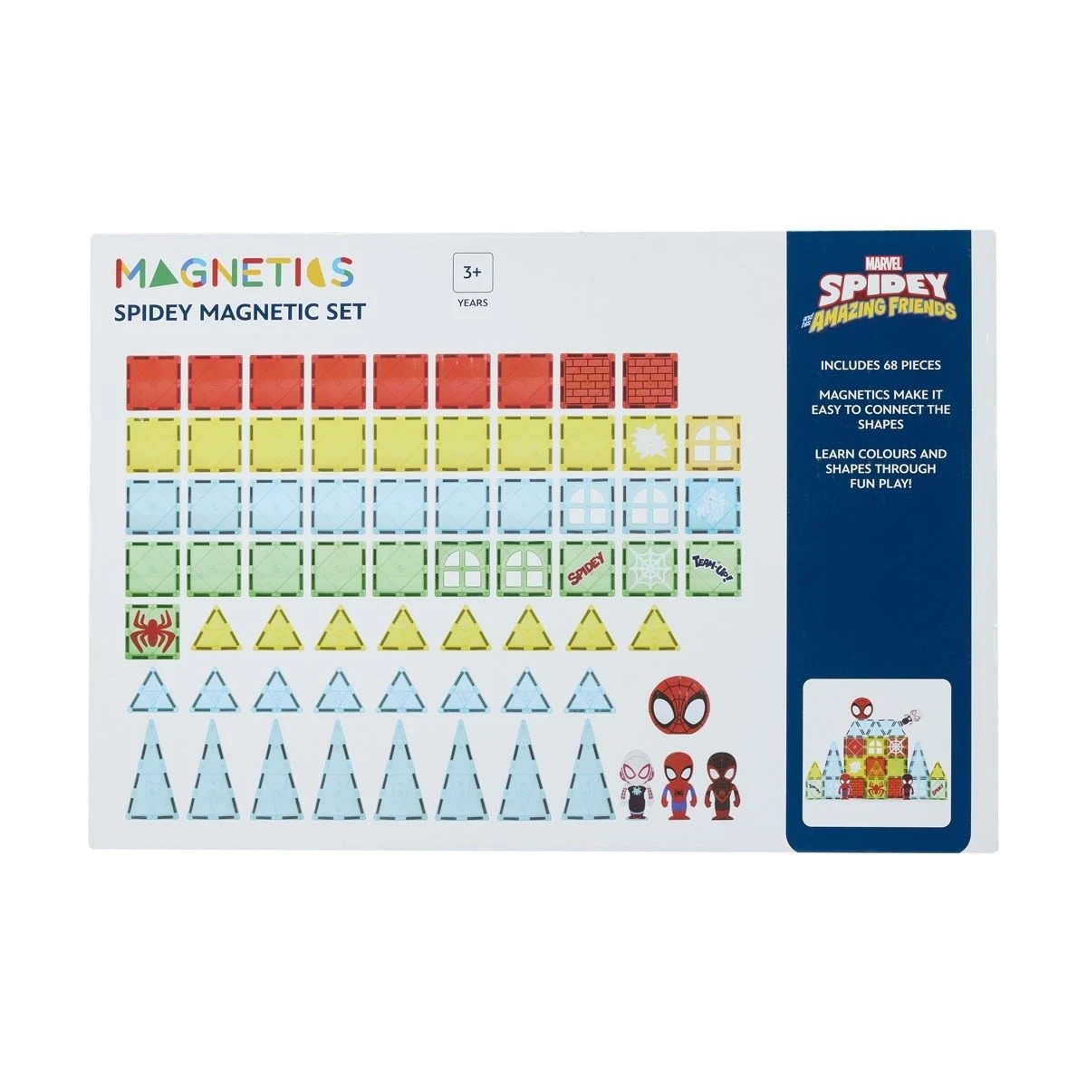 11 68 Piece Marvel Spidey and His Amazing Friends Spidey Magnetic Set, 11 of 11