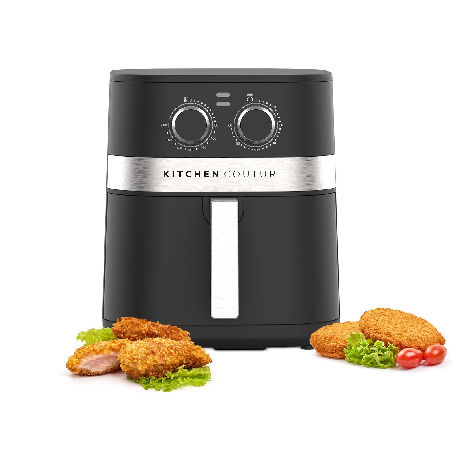 6 Kitchen Couture 5.5L Compact Air Fryer Stylish Powerful Healthy Cooking Black - Black, 6 of 7