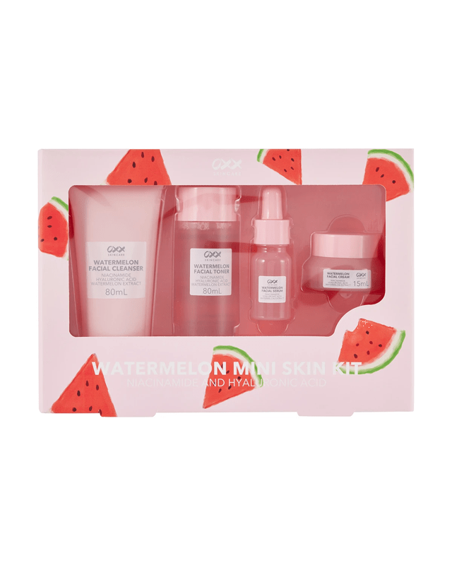 OXX Skincare Watermelon Mini Skin Kit - Niacinamide and Hyaluronic 