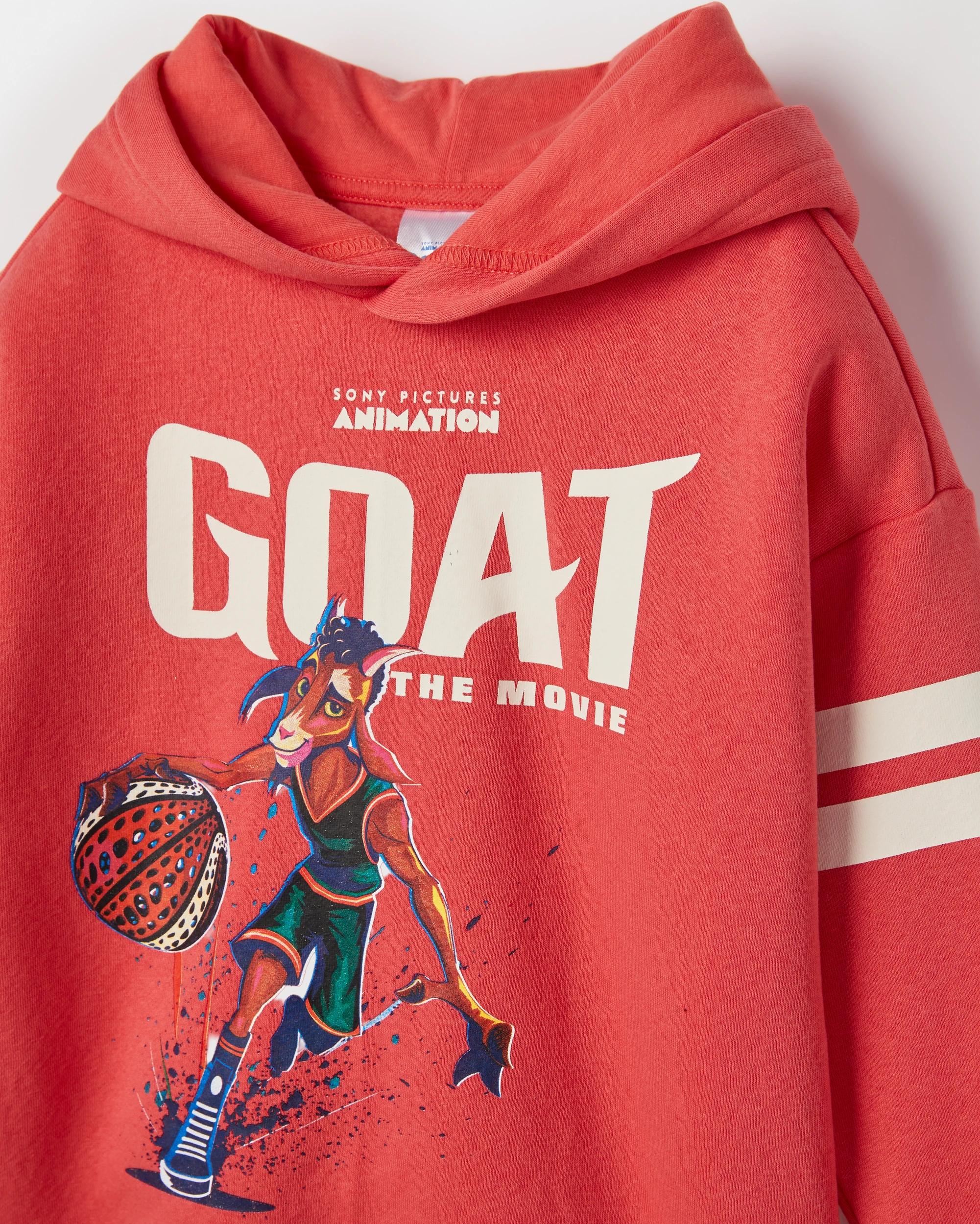 6 SONY GOAT Australian Cotton Blend Hoodie RED, 6 of 6