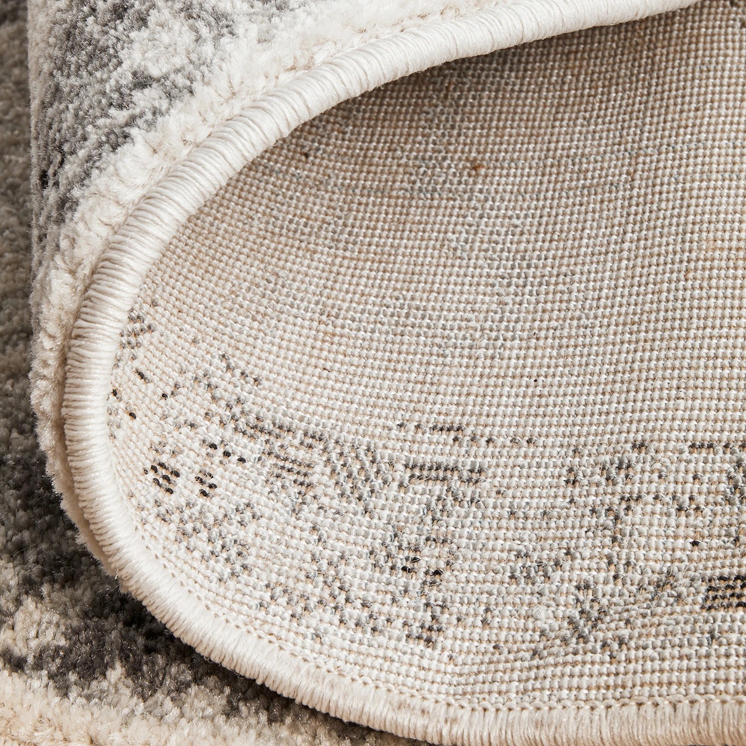 5 Common Ground Rugs Lustre Rita 150x150cm Round - Small Pet Friendly Rug - Silver, 5 of 5