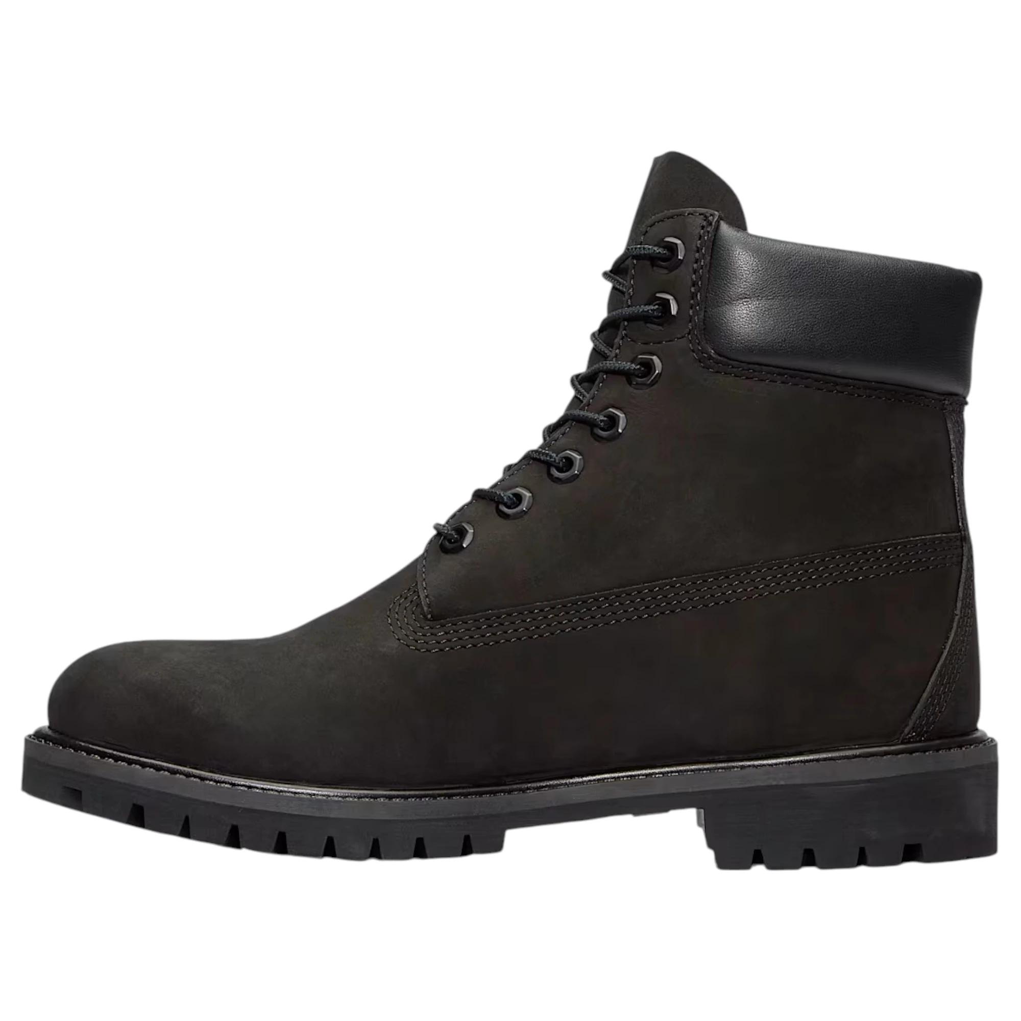 2 Timberland Mens 6-Inch Premium Waterproof Nubuck Wide Boot BLACK, 2 of 7