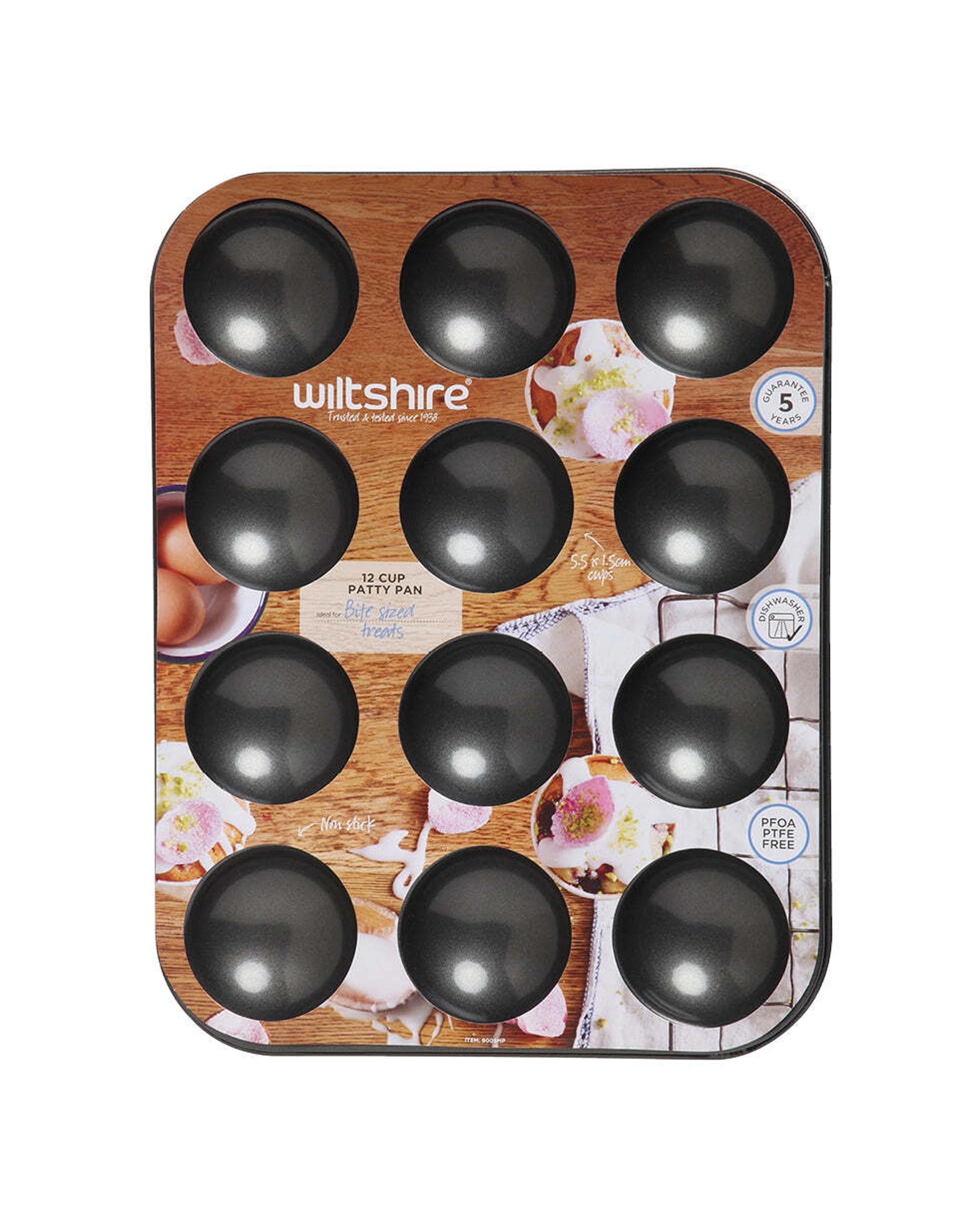 3 Wiltshire Easybake 12 Cup Bite-sized Patty Treats Pan Oven Safe Baking Tray
 - Natural, 3 of 3