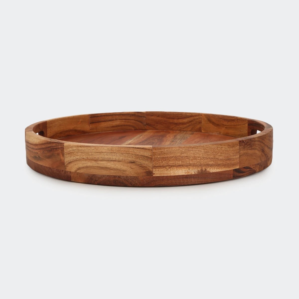2 Acacia Round Serving Tray, 2 of 6