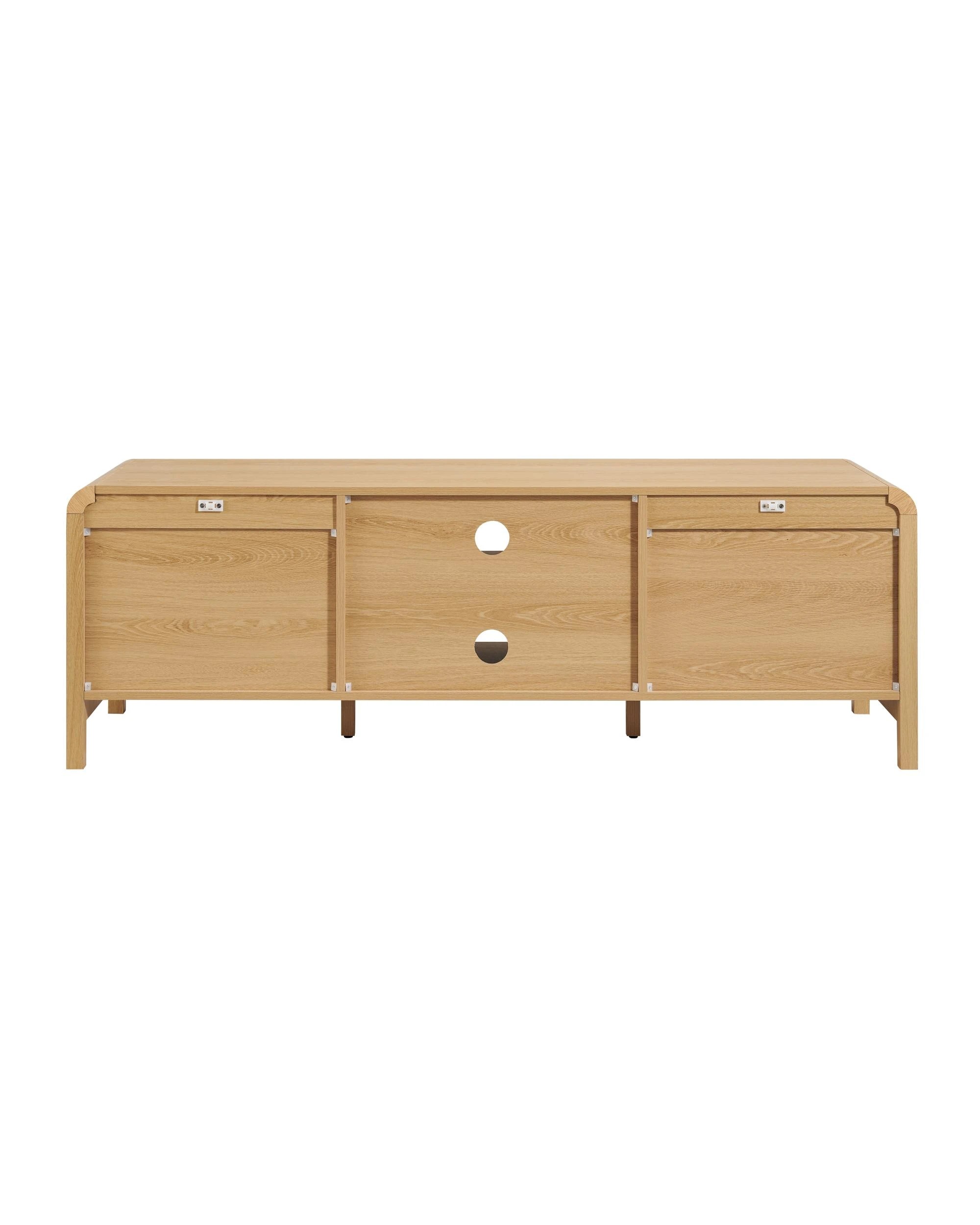 6 Kodu TV Entertainment Unit Lowline 2 Doors - Natural, 6 of 10