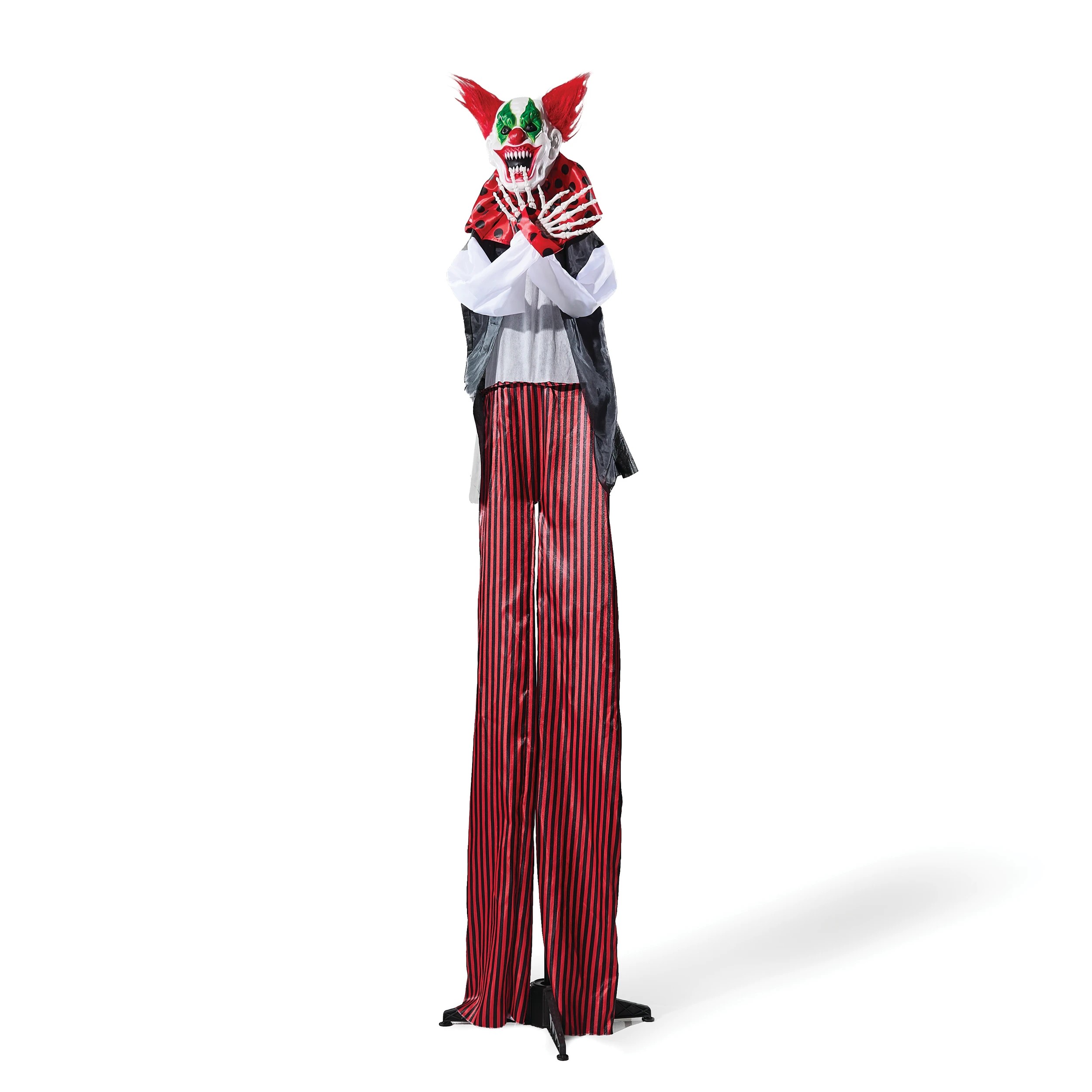 4 Battery Operated LED Light Up Standing Spooky Clown, 4 of 10